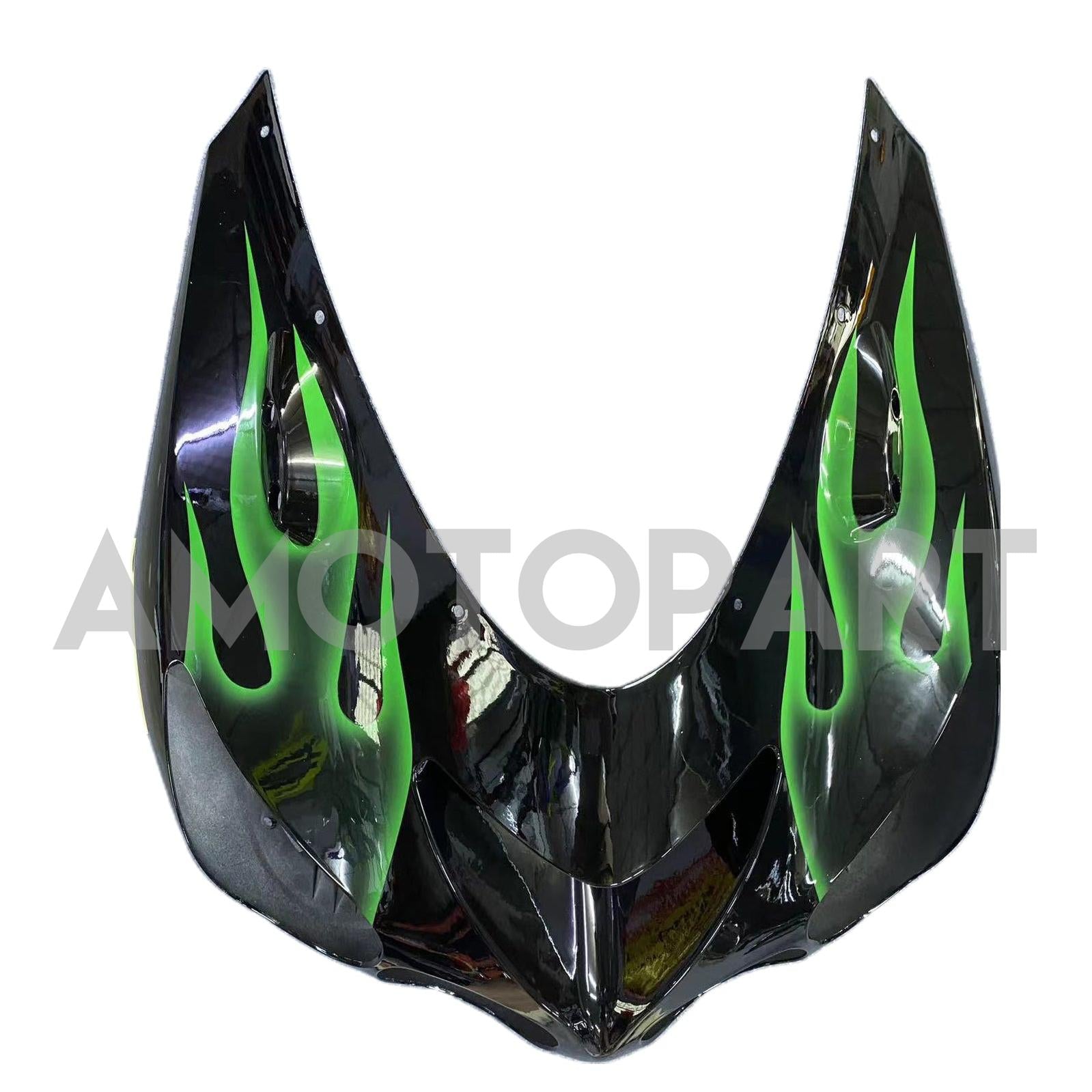 Amotopart 2006-2011 Kawasaki ZX14R ブラック グリーンフレームフェア