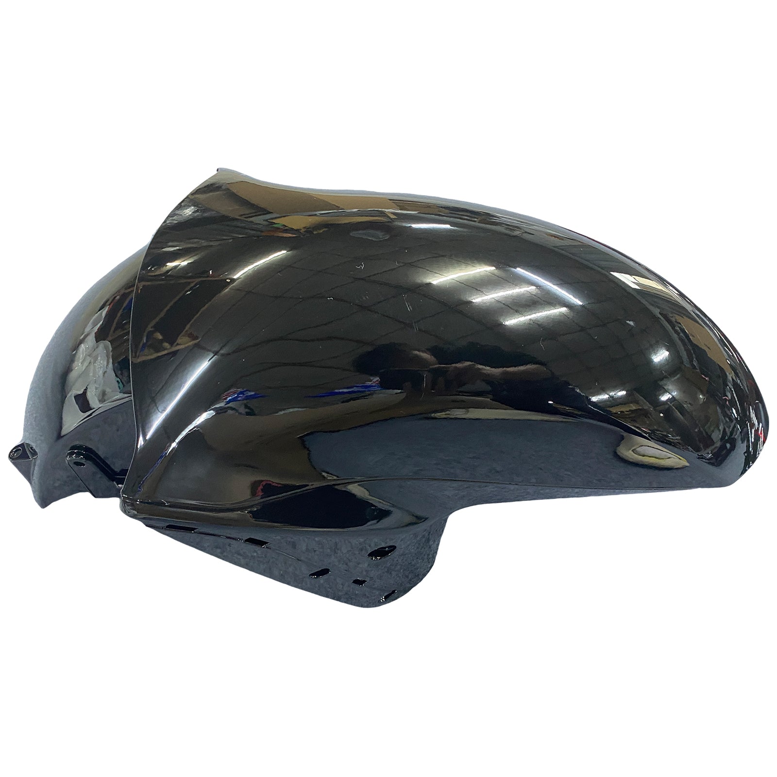 Amotopart 2006-2011 Kawasaki ZX14R Black with Red Flame Fairing Kit