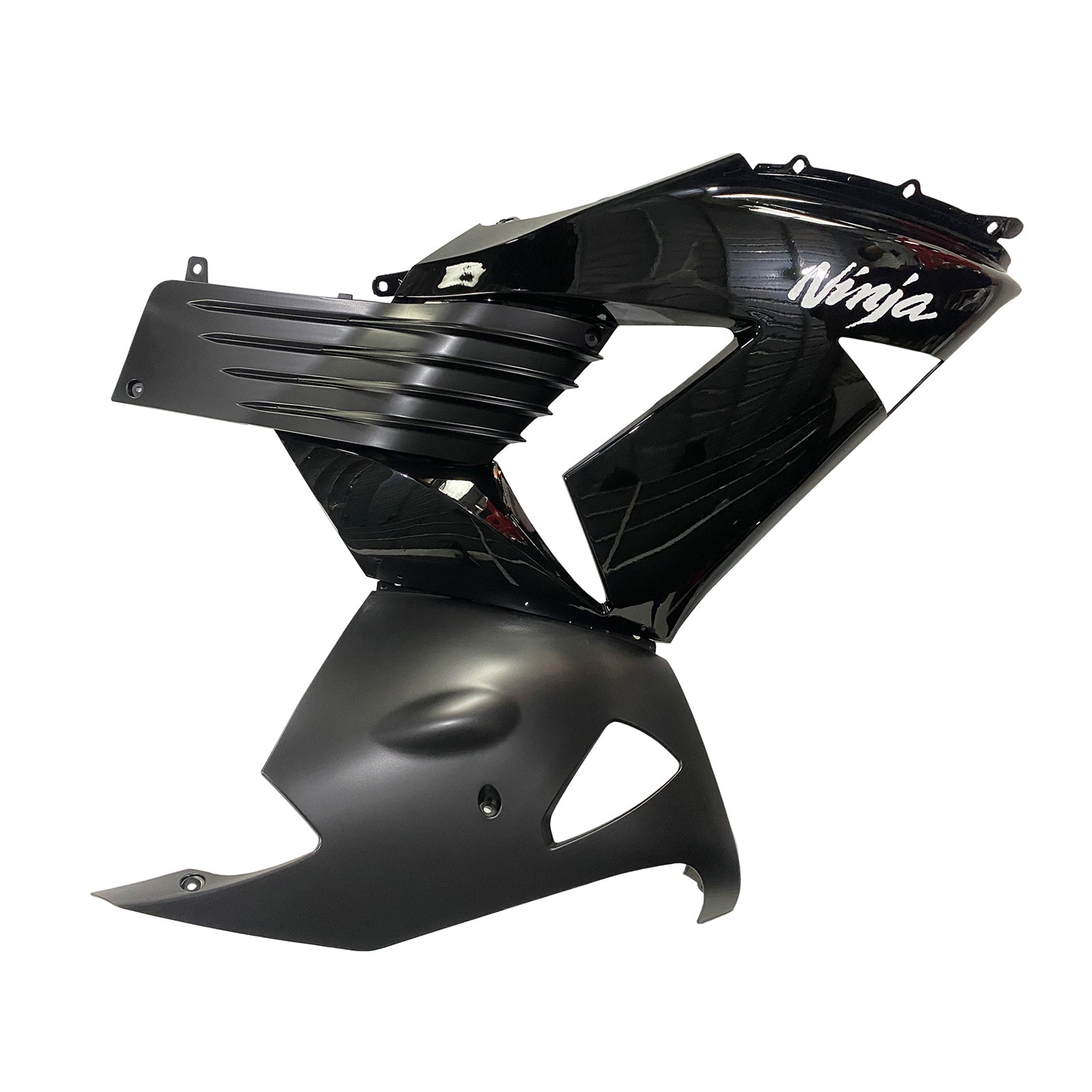 Amotopart 2006-2011 Kawasaki ZX14R GLOSS Black Failing Kit