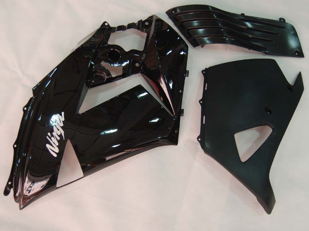 Amotopart 2006-2011 Kawasaki ZX14R Gloss Black Fairing Kit