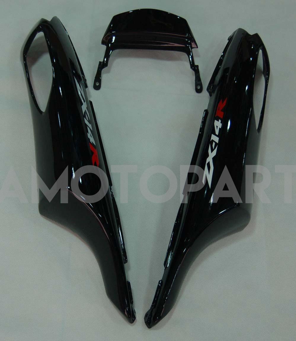 Amotopart 2006-2011 Kawasaki ZX14R GLOSS Black Failing Kit