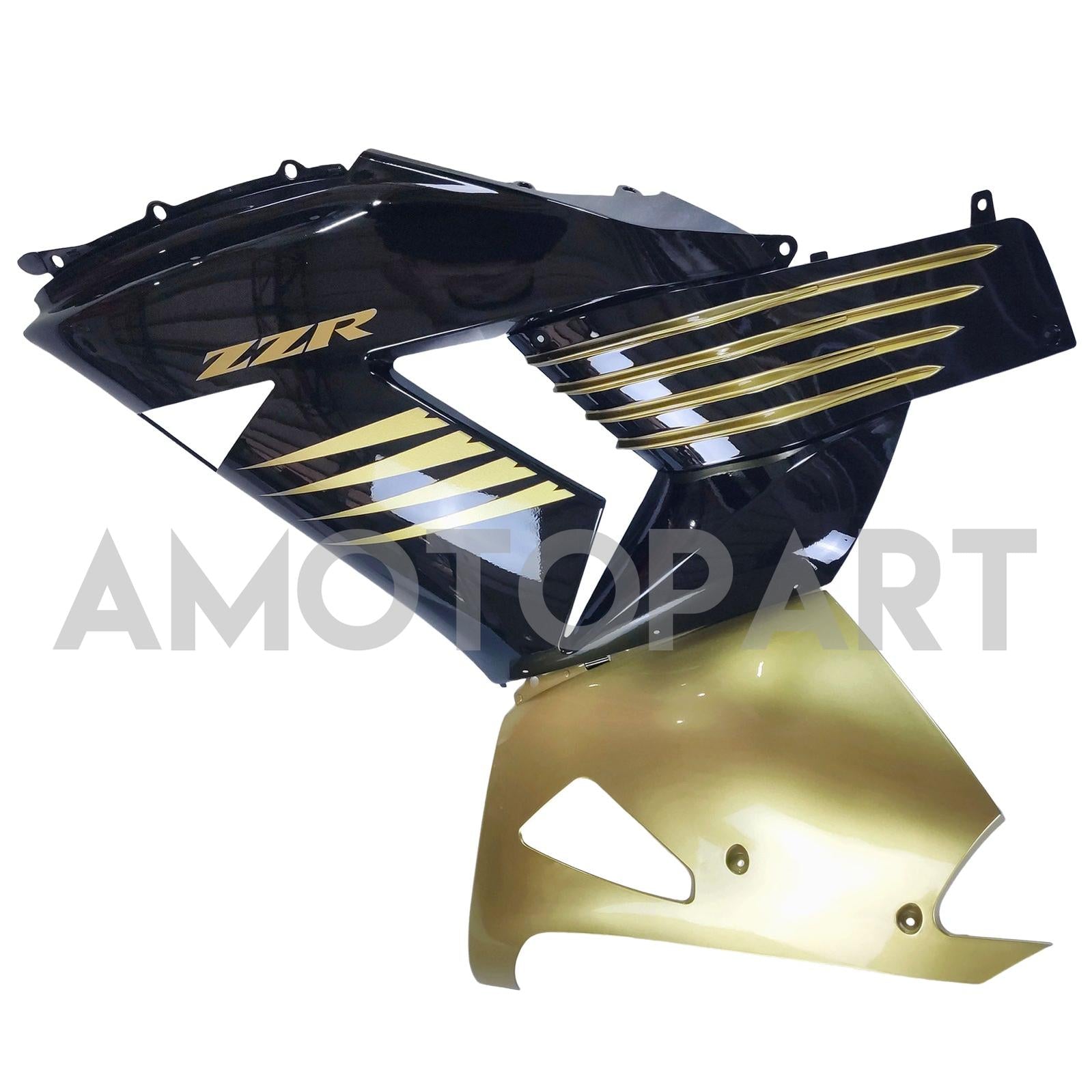 Amotopart 2006-2011 Kawasaki ZX14R GLOSS GLOSS & BLACK FAILING KIT