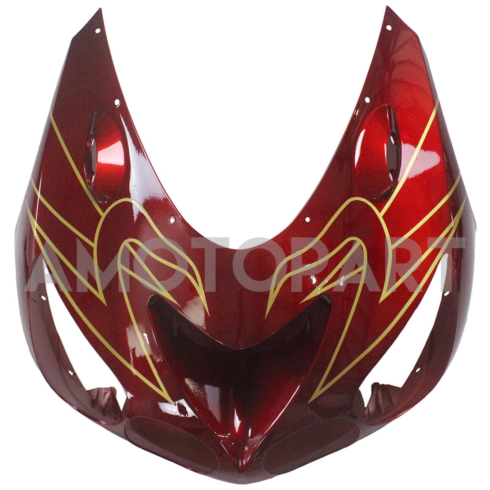 Amotopart 2006-2011 Kawasaki ZX14R Red & Grey Fairing Kit
