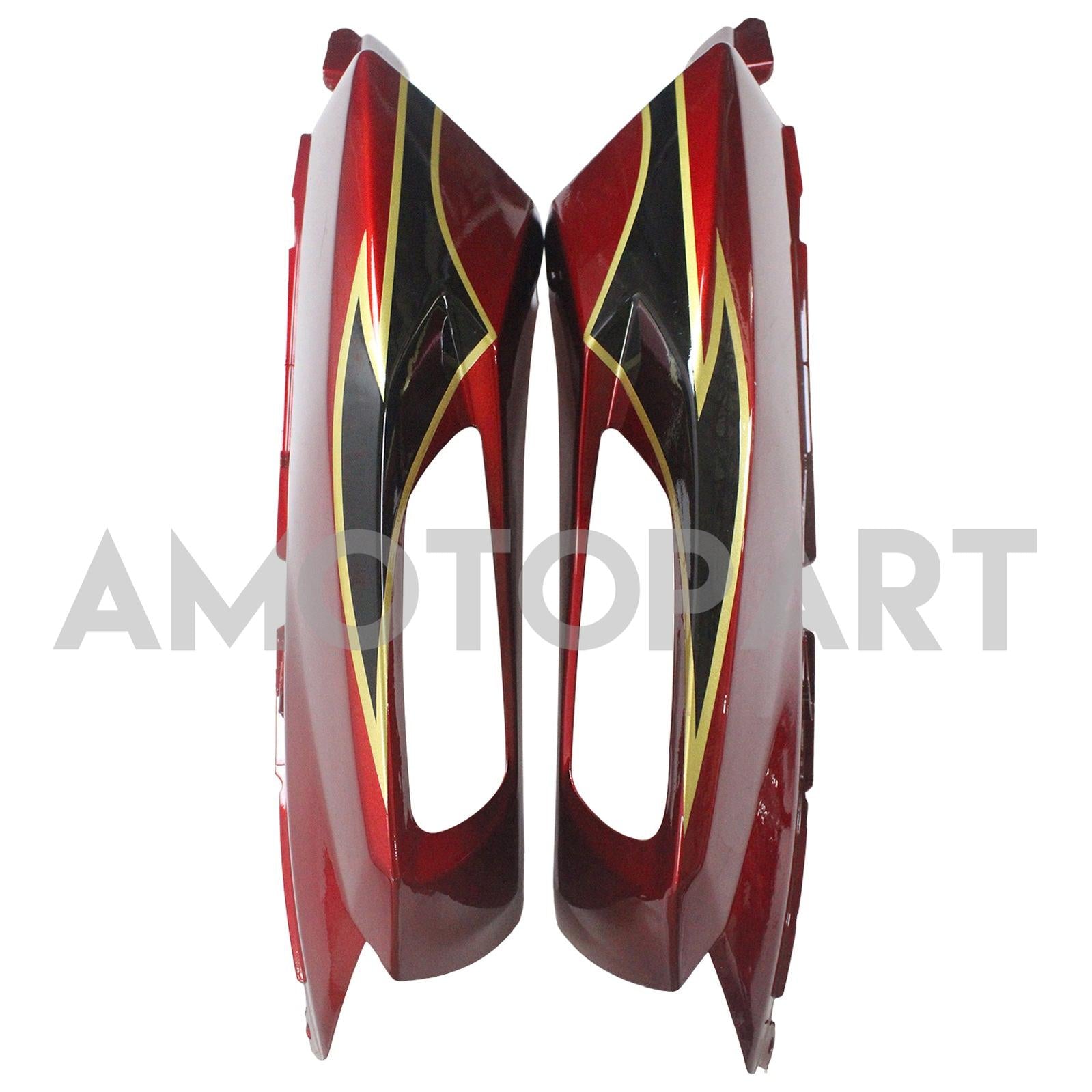 Amotopart 2006-2011 Kawasaki ZX14R Red & Grey Fairing Kit