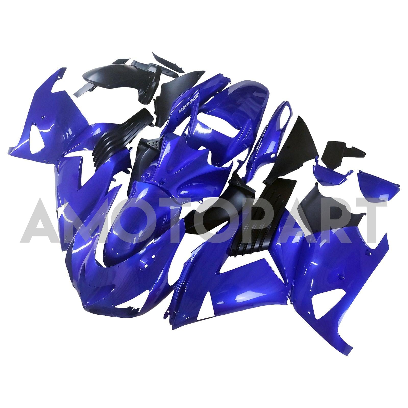 Amotopart 2006-2011 Kawasaki ZX14R Blue Style3 Fairing Kit