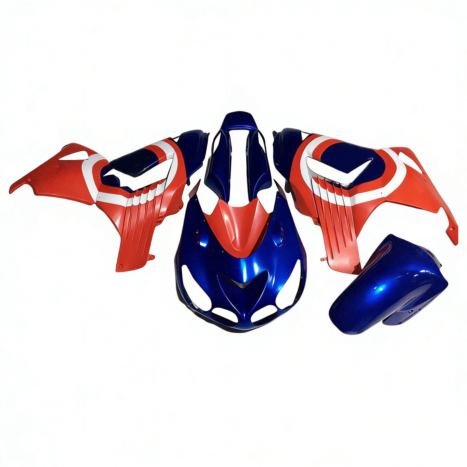 Amotopart 2006-2011 Kawasaki ZX14R ZZR1400 oranžová červená modrá sada kapotáže