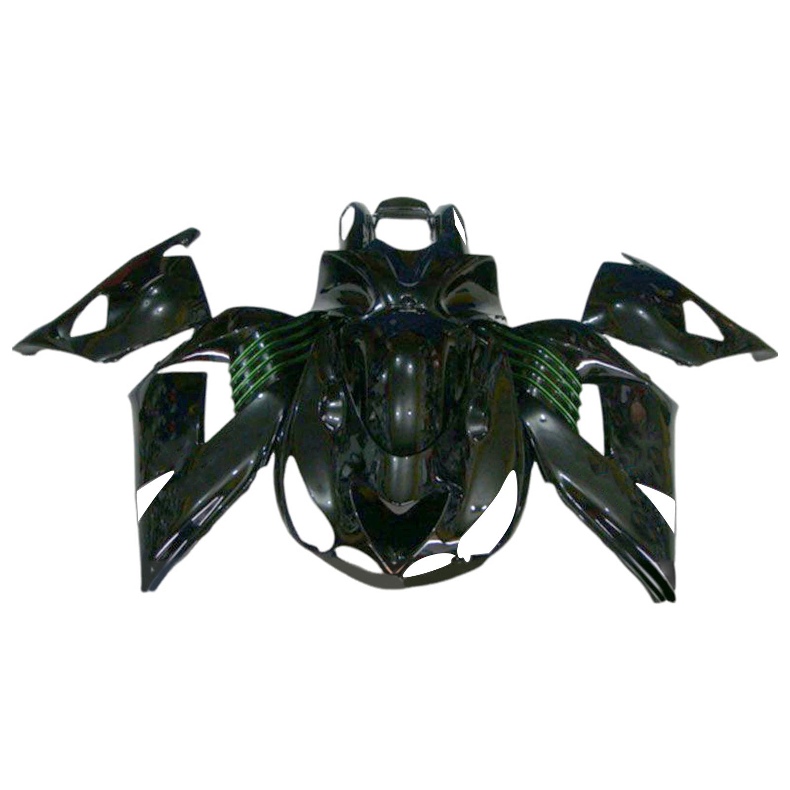 Amotopart 2006-2011 Kawasaki ZX14R ZZR1400 Black Fairing Kit