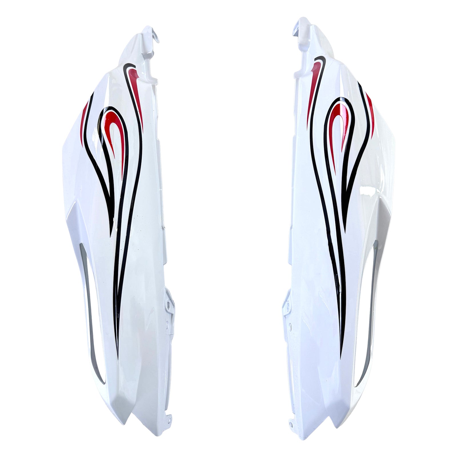 Amotopart 2006-2011 Kawasaki ZX14R ZZR1400 White Black Fairing Kit