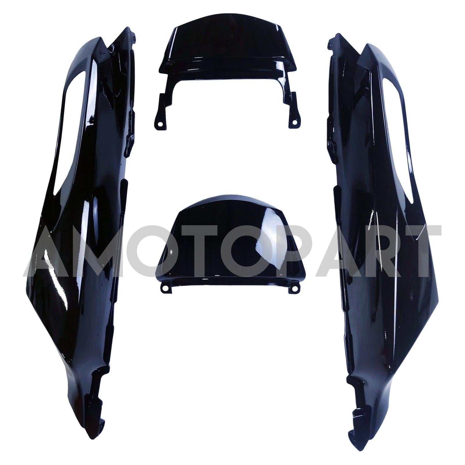 Amotopart 2006-2011 Kawasaki ZX14R ZZR1400 Glossy Black & Green  Fairing Kit