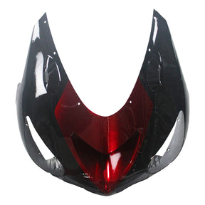 Amotopart 2006-2011 Kawasaki ZX14R ZZR1400 Glossy Red Black Fairing Kit