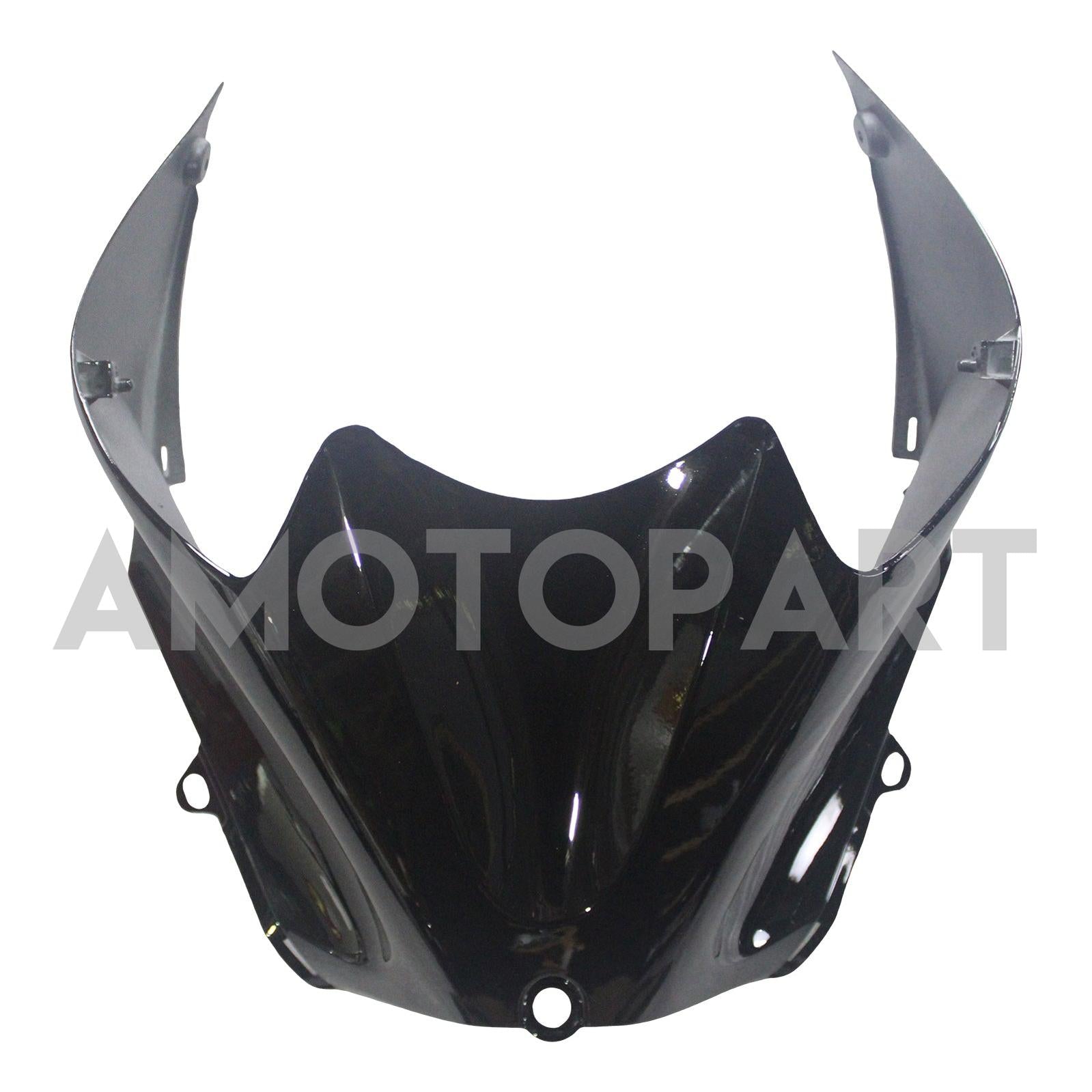 Amotopart 2006-2011 Kawasaki ZX14R ZZR1400 Glossy Red Black Fairing Kit