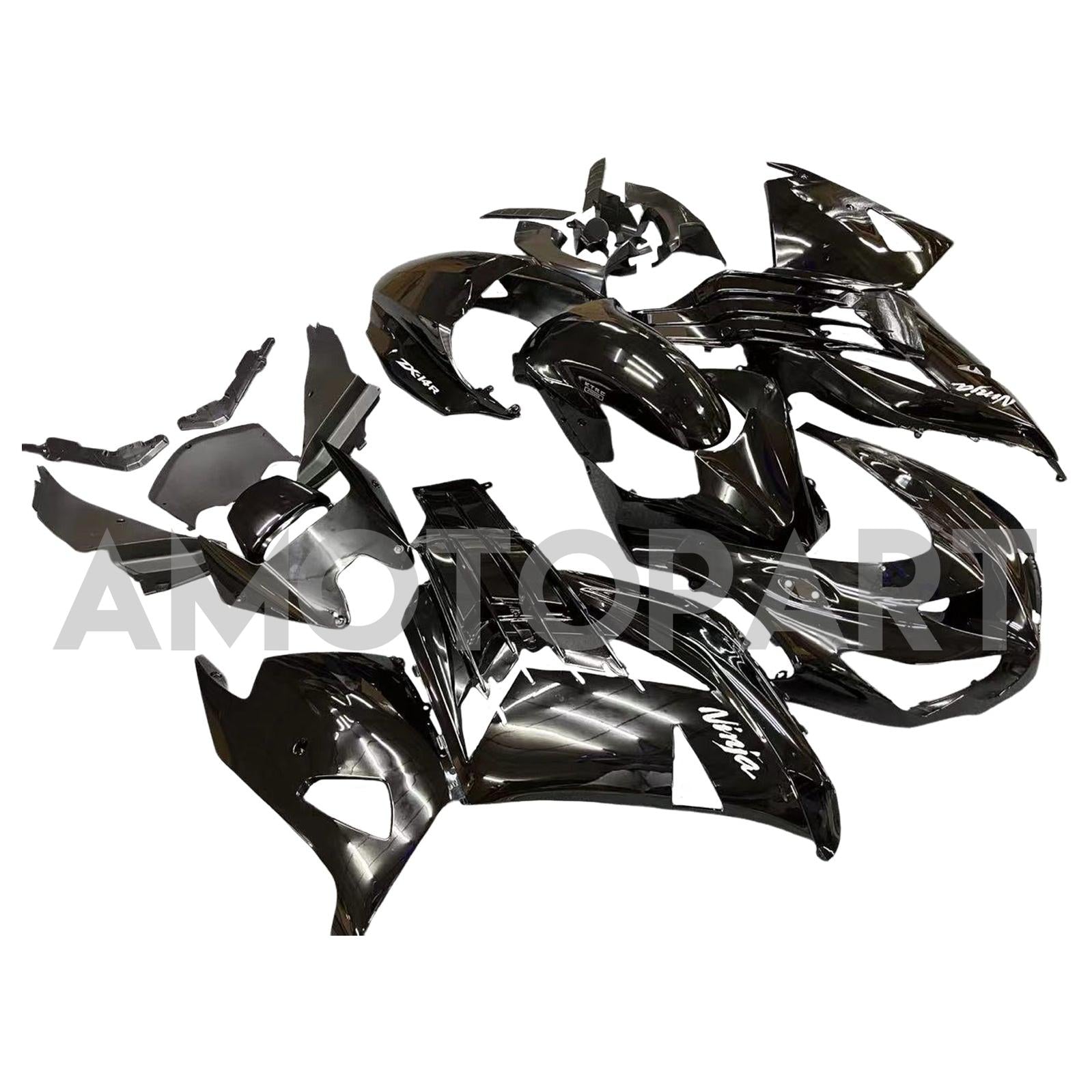 Amotopart Kawasaki 2012-2022 ZX14R Black Failing Kit