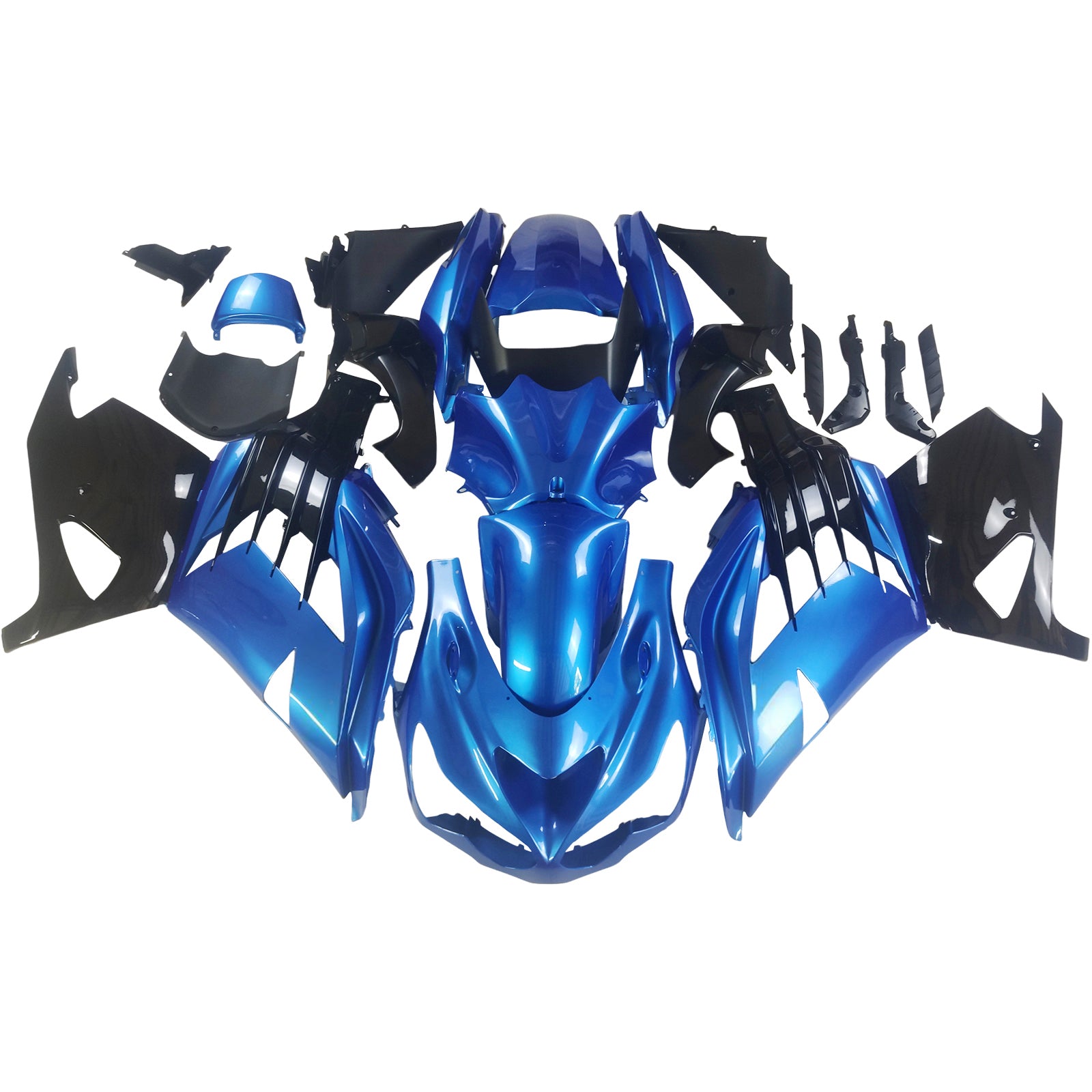 Amotopart Kawasaki 2012-2025 ZX14R Blue Fairing Kit