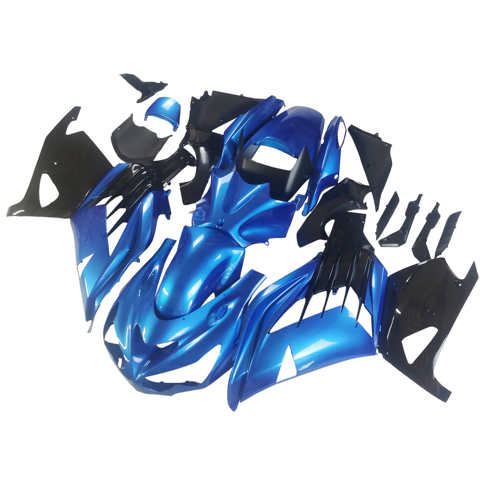 Amotopart Kawasaki 2012-2022 ZX14R Blue Fairing Kit