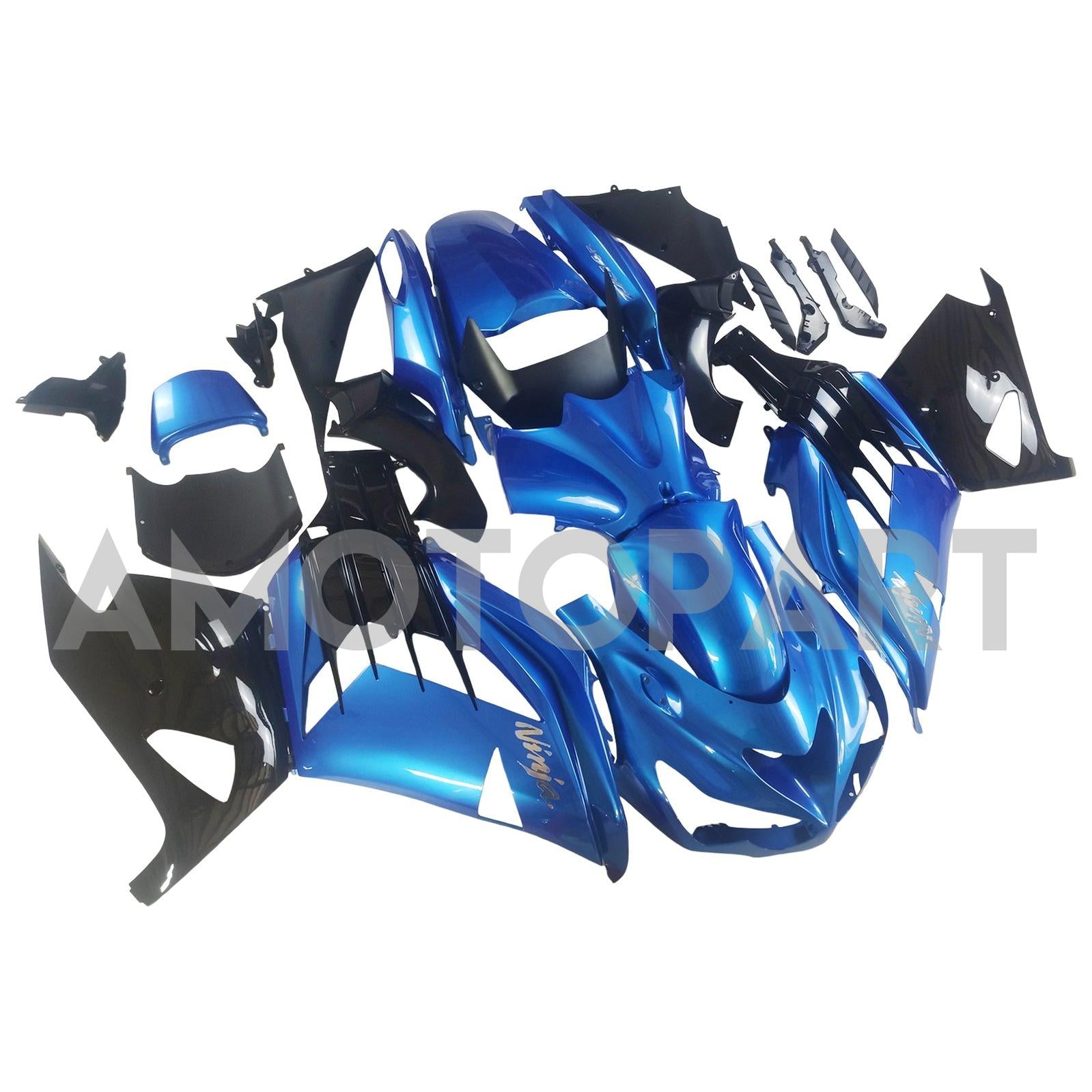Amotopart Kawasaki 2012-2022 ZX14R ブルー フェアリングキット