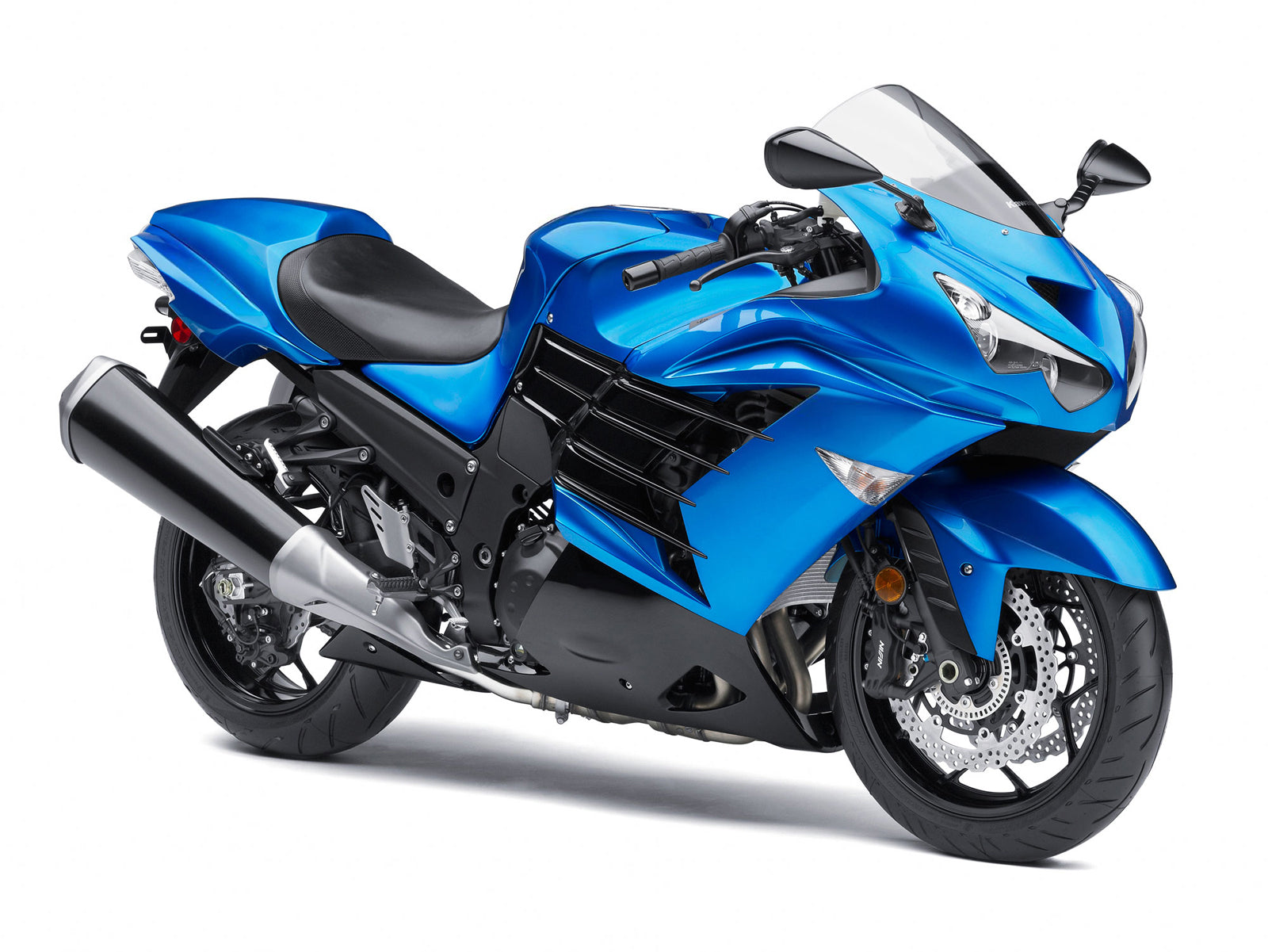 Amotopart Kawasaki 2012-2025 ZX14R Blue Fairing Kit
