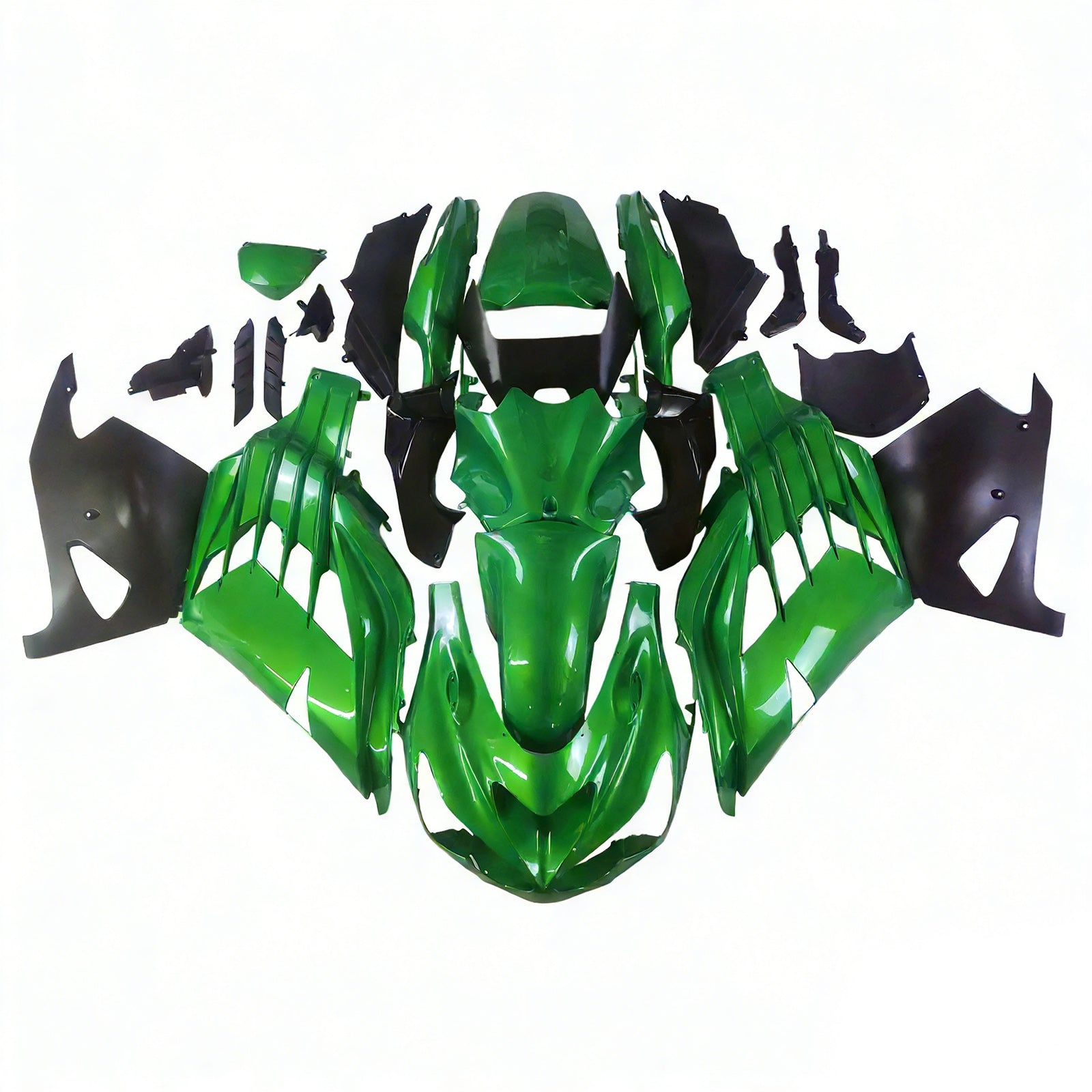Amotopart Kawasaki 2012-2025 ZX14R Green  Fairing Kit