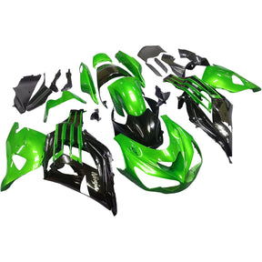 Amotopart Kawasaki 2012–2022 ZX14R Black Mix Green Verkleidungsset