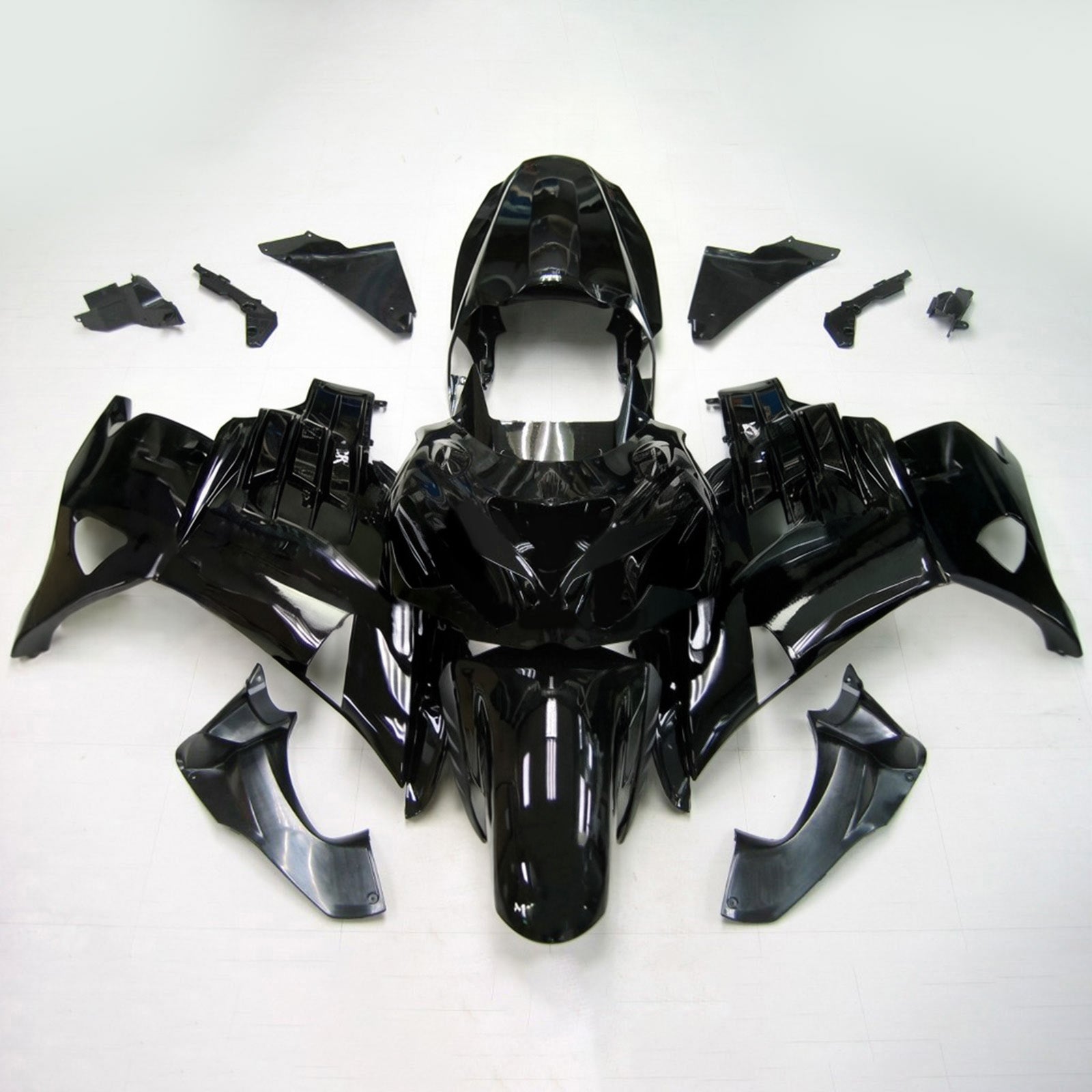 Amotopart Kawasaki 2012-2025 ZX14R Black Fairing Kit