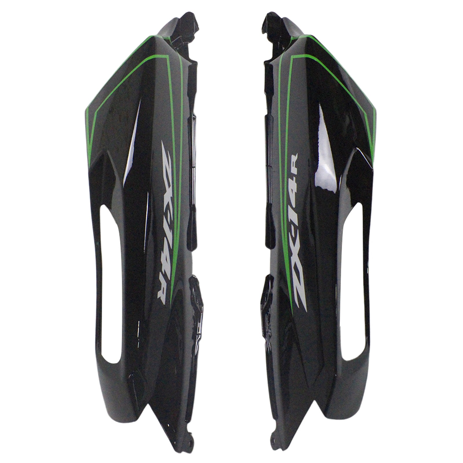 Amotopart Kawasaki 2012-2022 ZX14R Black With Green Fairing Kit