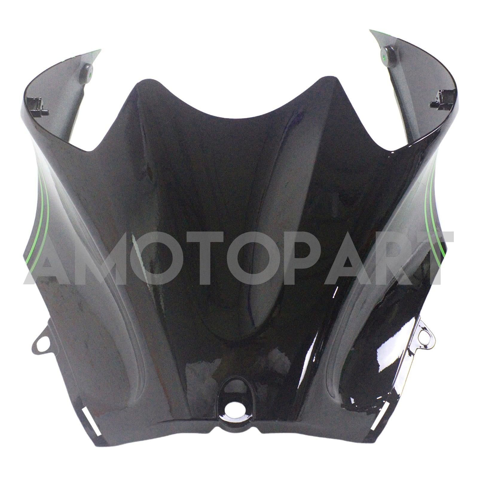 Amotopart Kawasaki 2012-2025 ZX14R Black With Green Fairing Kit