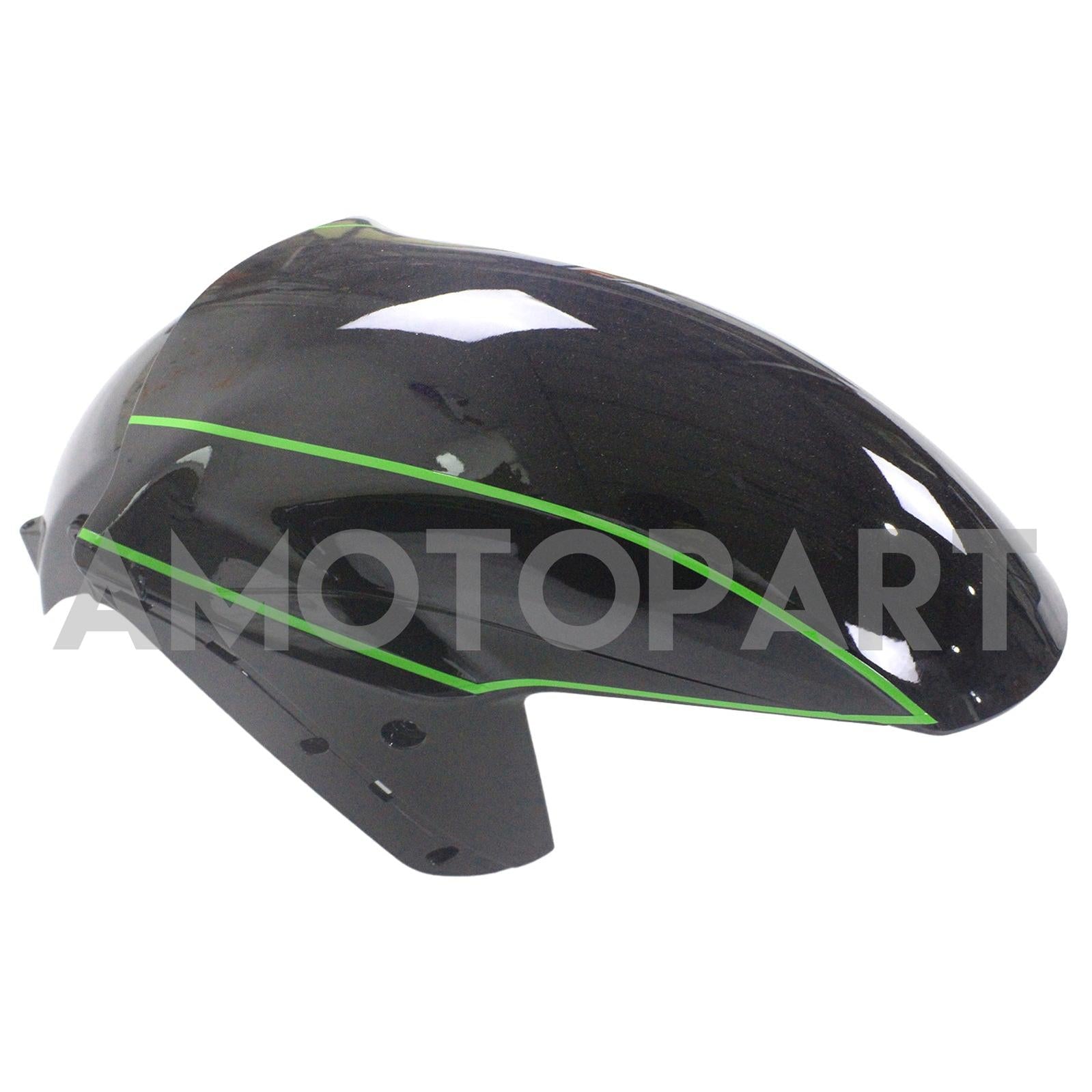 Amotopart Kawasaki 2012-2025 ZX14R Black With Green Fairing Kit