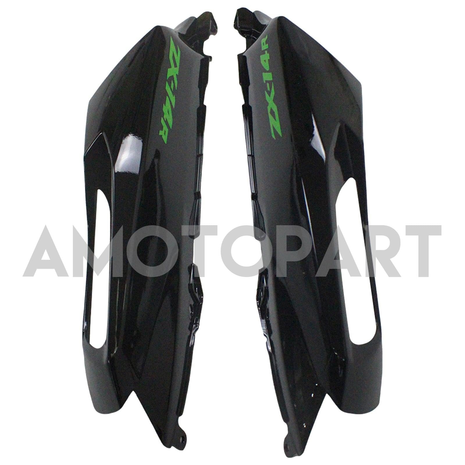 Amotopart Kawasaki 2012-2022 ZX14R Green Black Fairing Kit