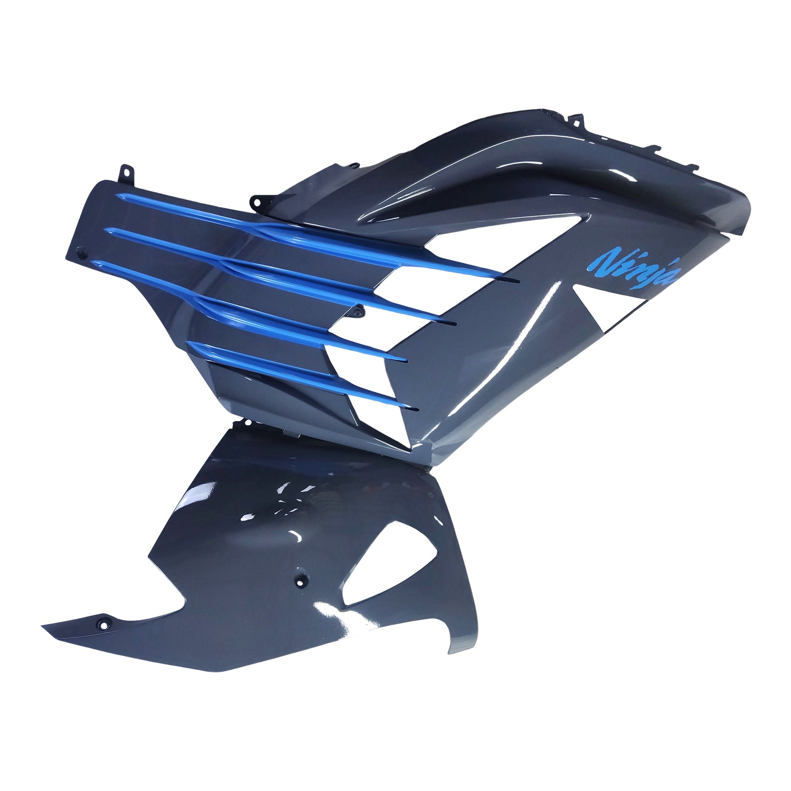 Amotopart 2012-2022 Kawasaki ZX14R ZZR1400 Šedá černá a modrá sada pro kapci