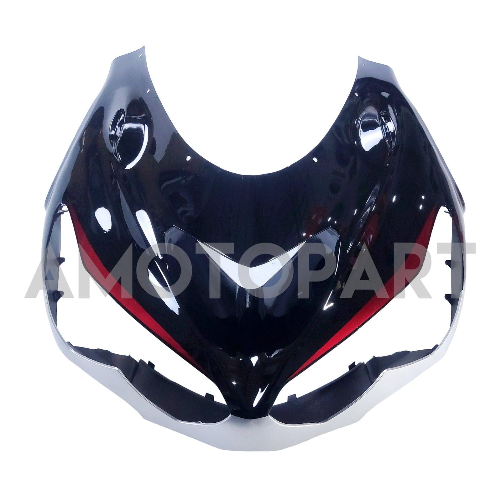 Amotopart 2012-2022 Kawasaki ZX14R ZZR1400 Black Silver Gray & Red Kuip Kit