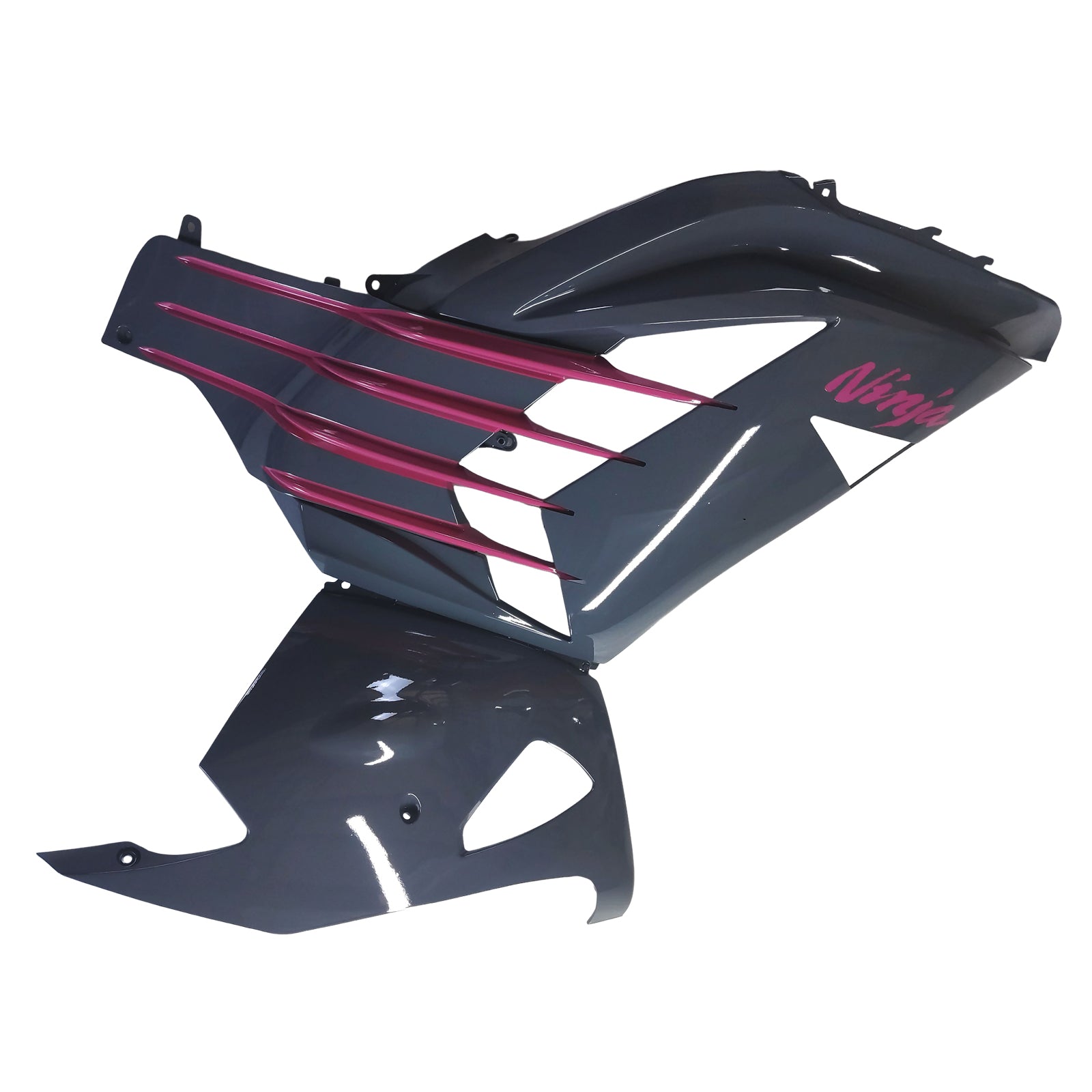 Amotopart 2012-2022 Kawasaki ZX14R ZZR1400 Šedá černá a růžová kapotáž