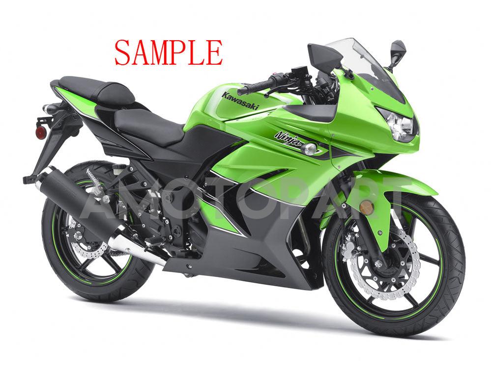 Amotopart 2008-2012 Kawasaki ZX250 Fairing Green&Black Kit