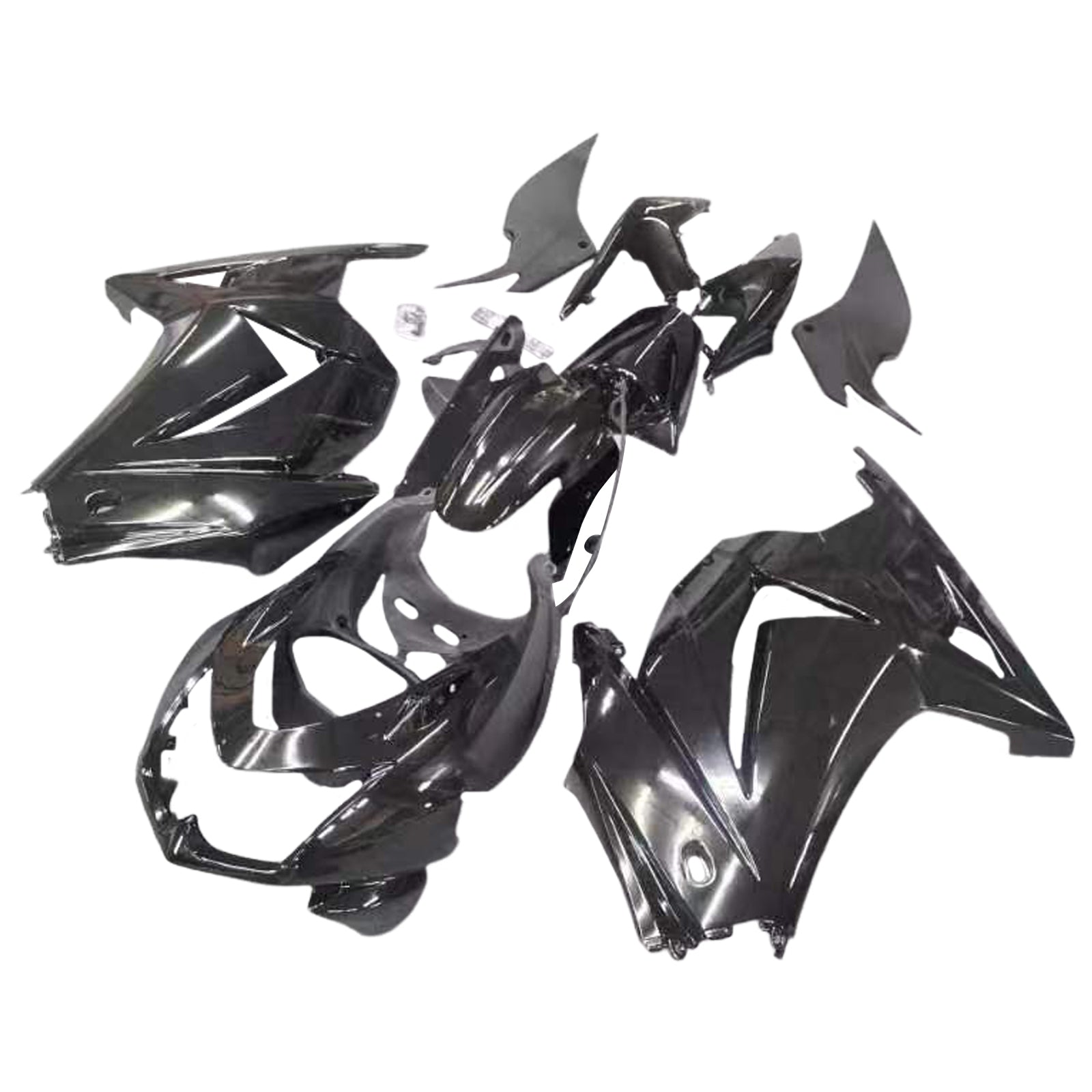 Amotopart Kawasaki EX250 Ninja250R 2008-2012 Black Style2 Fairing Kit