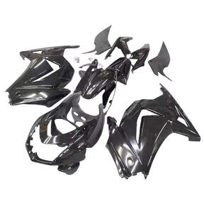 Amotopart Kawasaki EX250 Ninja250R 2008–2012 schwarzes Style2-Verkleidungsset