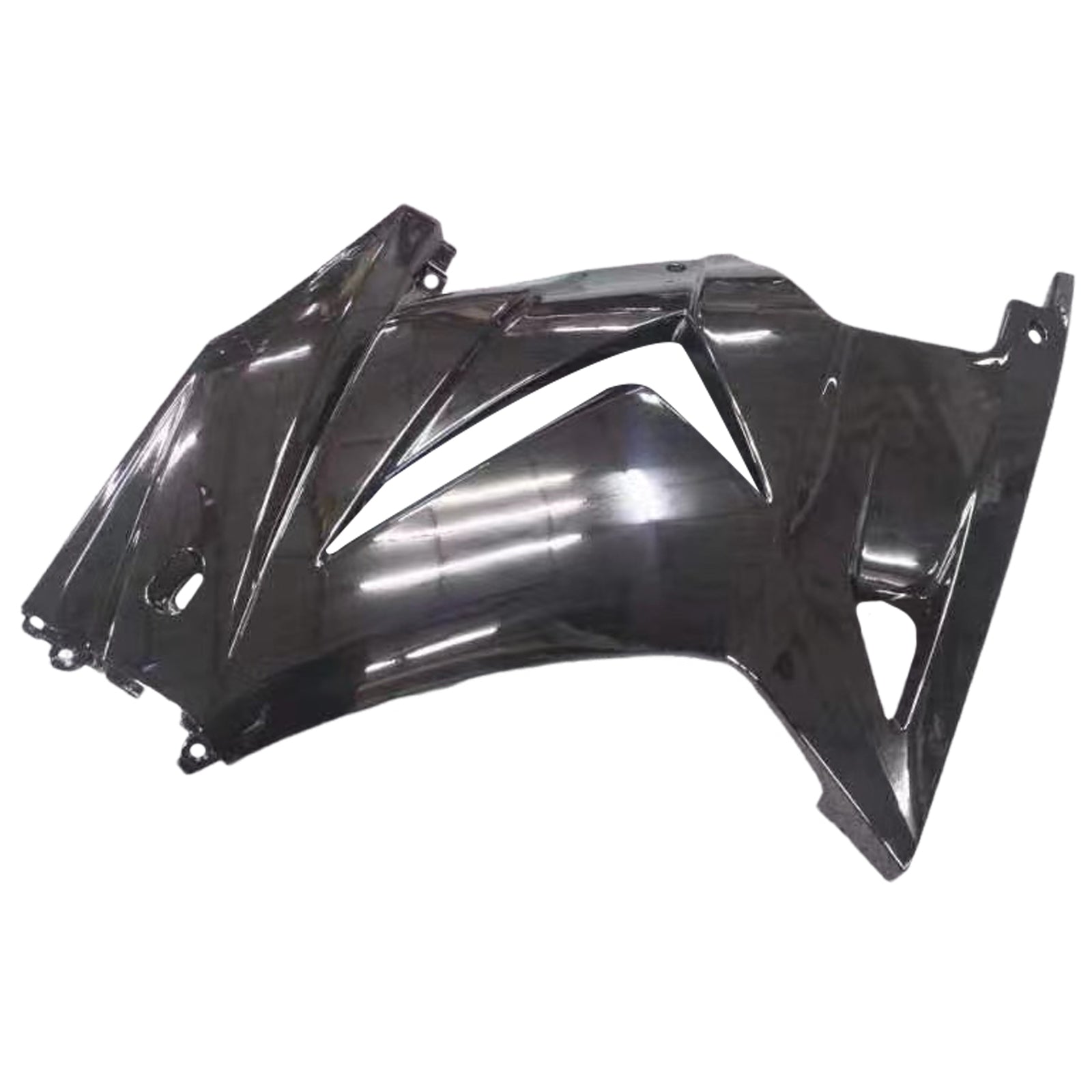 Amotopart Kawasaki EX250 Ninja250R 2008–2012 schwarzes Style2-Verkleidungsset