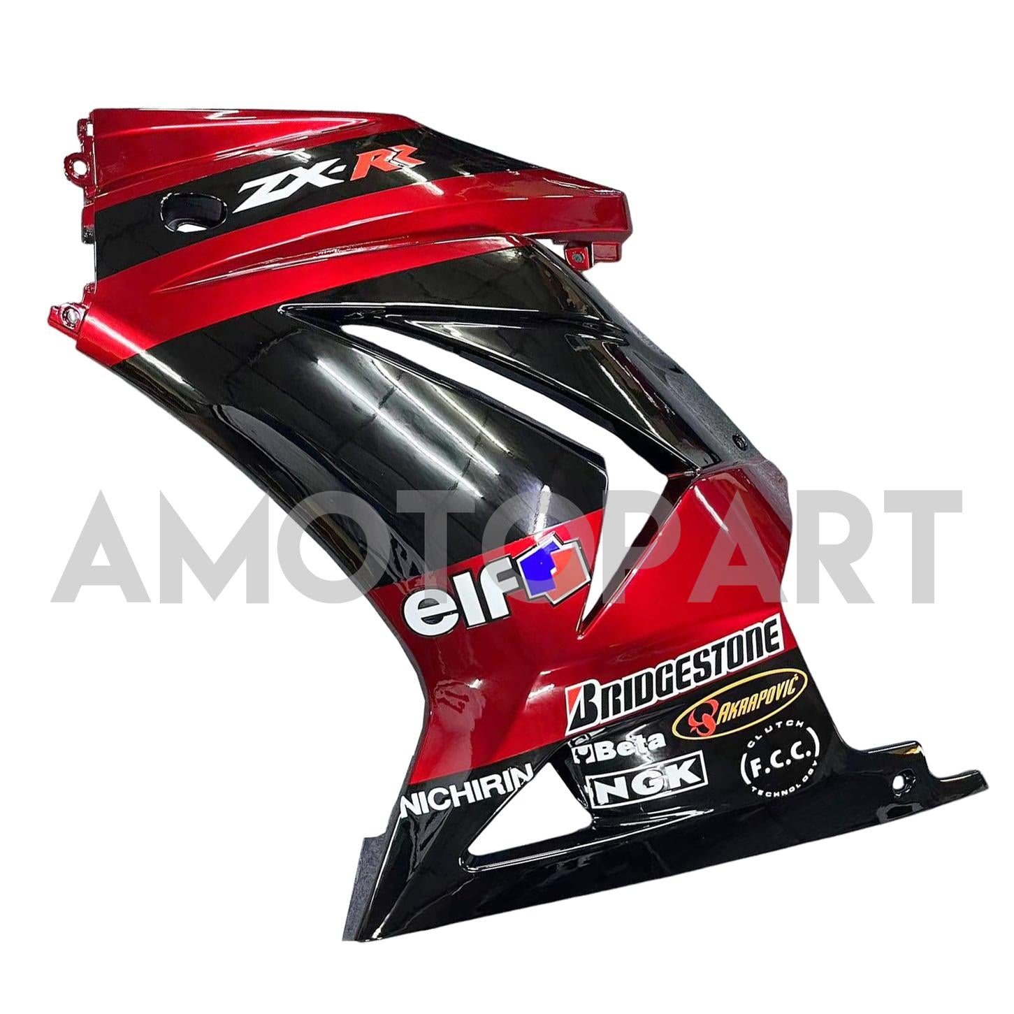 Amotopart Kawasaki EX250 Ninja250R 2008-2012 Black&Red Fairing Kit