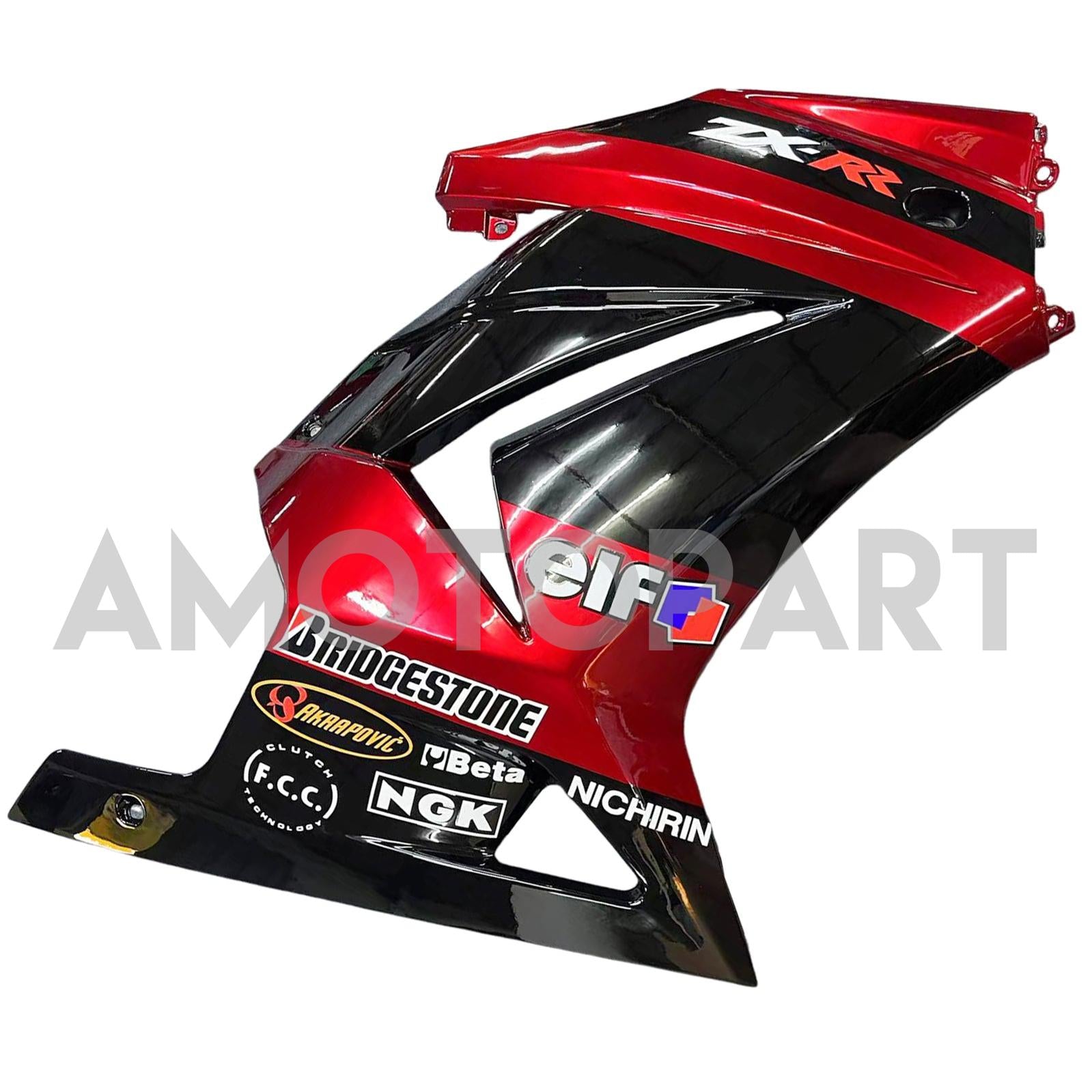 Amotopart Kawasaki EX250 Ninja250R 2008-2012 Black&Red Fairing Kit