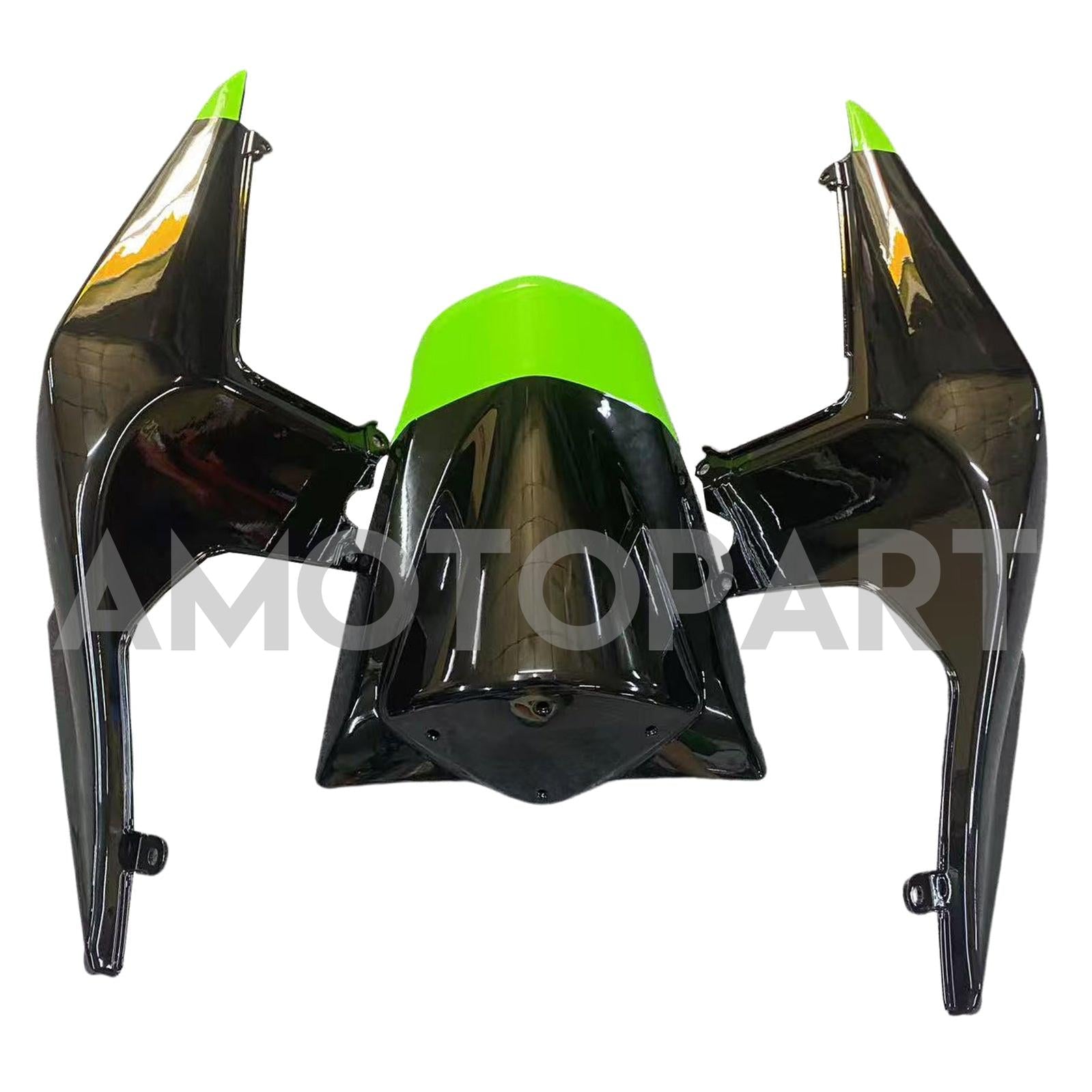 Amotopart Kawasaki EX250 Ninja250R 2008-2012 Green & Black Style2 Fairing Kit