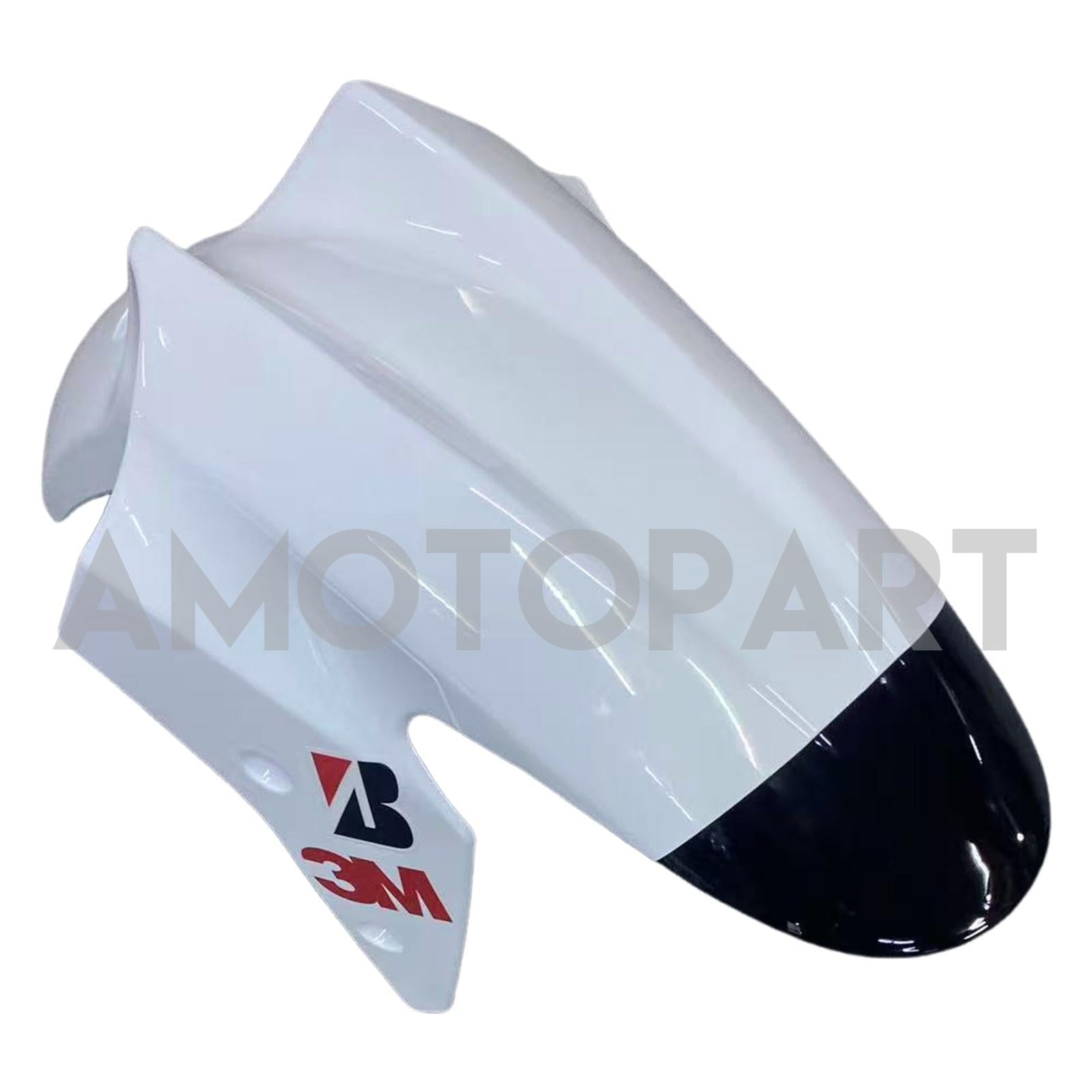 Amotopart Kawasaki EX250 Ninja250R 2008-2012 Weiß&Schwarzes Style1-Verkleidungskit