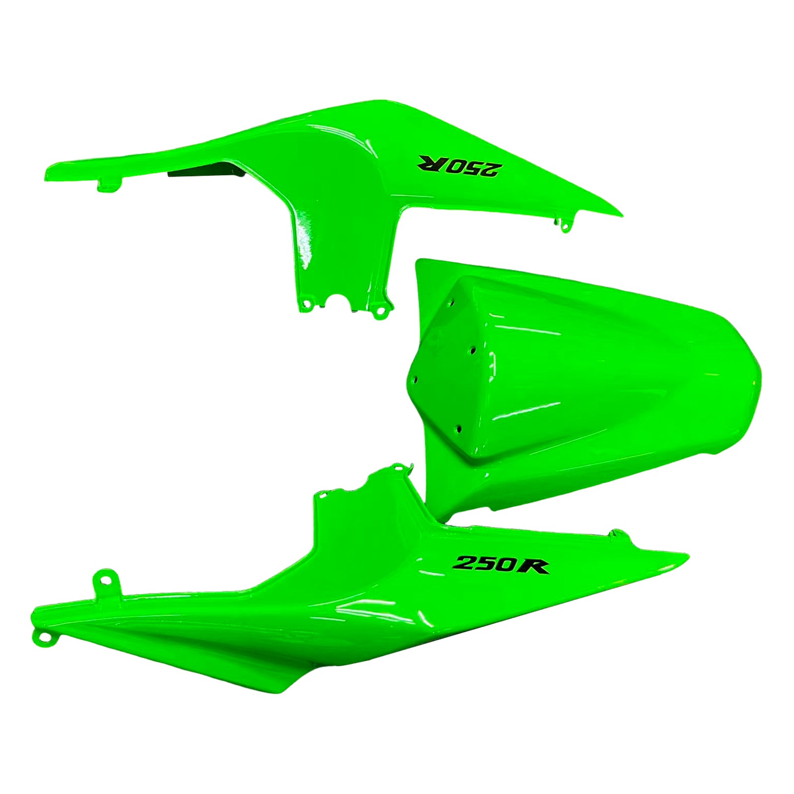 Amotopart Kawasaki EX250 Ninja250R 2008-2012 Green Fairing Kit