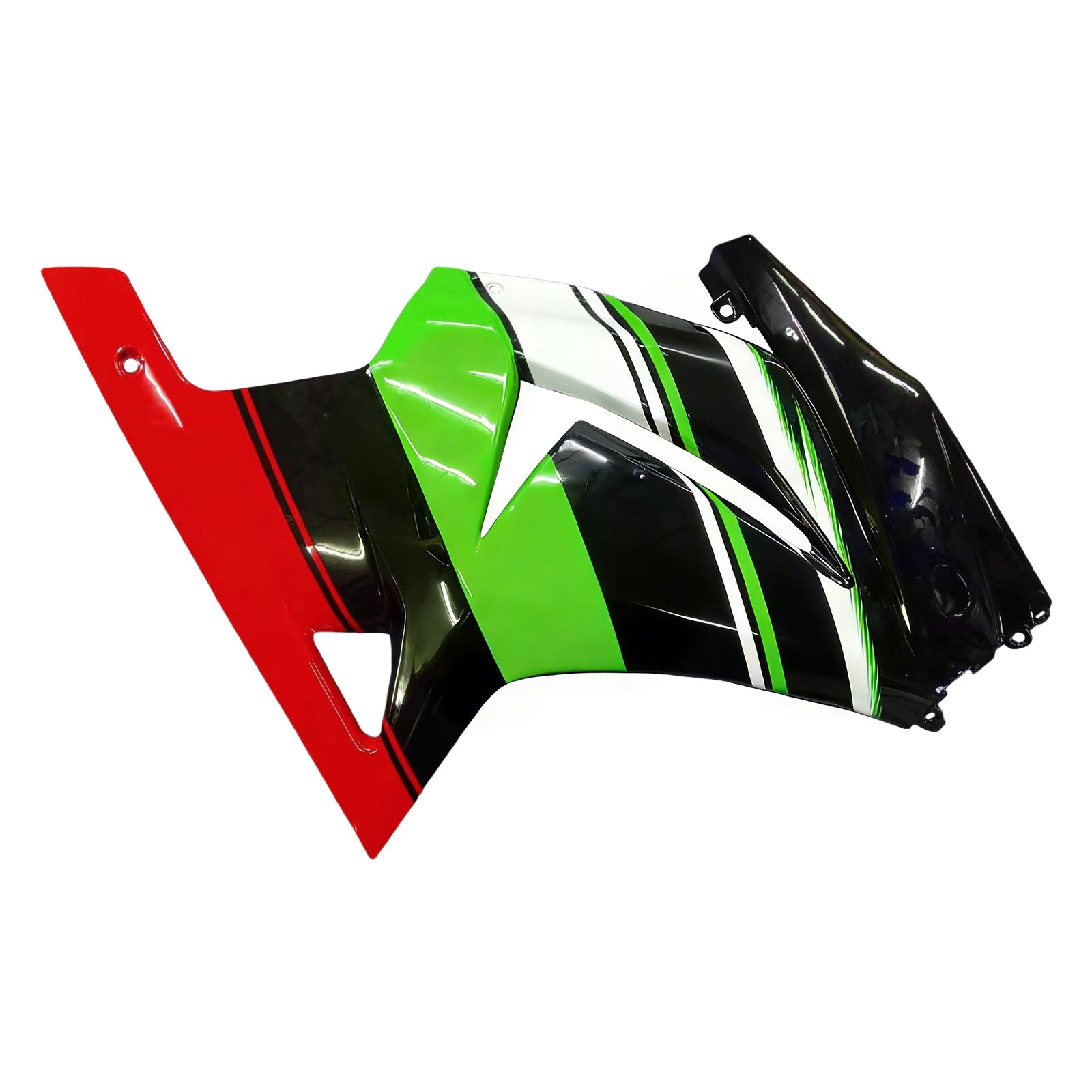 Amotopart Kawasaki Ex250 Ninja250r 2008-2012 Green & Black Style1 Fairing Kit