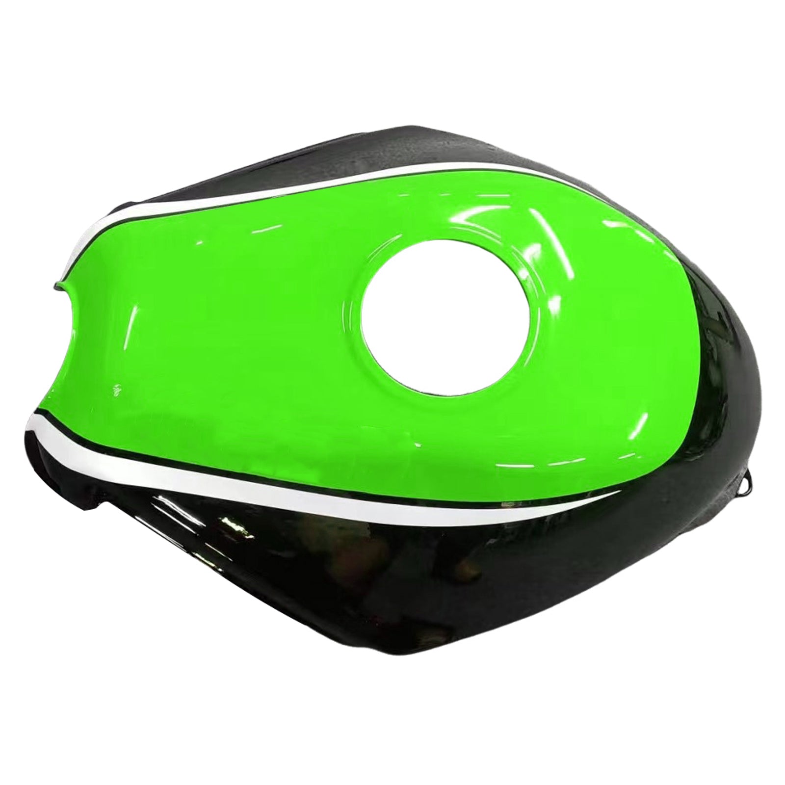 Amotopart Kawasaki Ex250 Ninja250r 2008-2012 Green & Black Style1 Fairing Kit