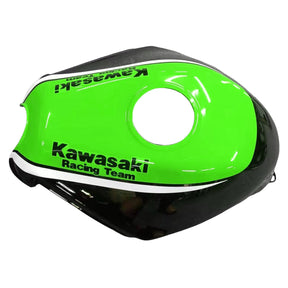 Amotopart Kit de carénage Kawasaki EX250 Ninja250R 2008-2012 vert et noir Style1