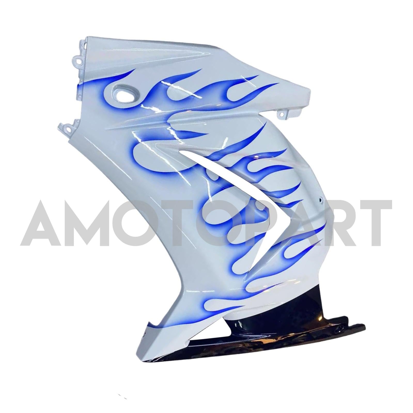 Amotopart 2008–2012 Kawasaki EX250 Ninja250R, Weiß&Blaues Verkleidungskit