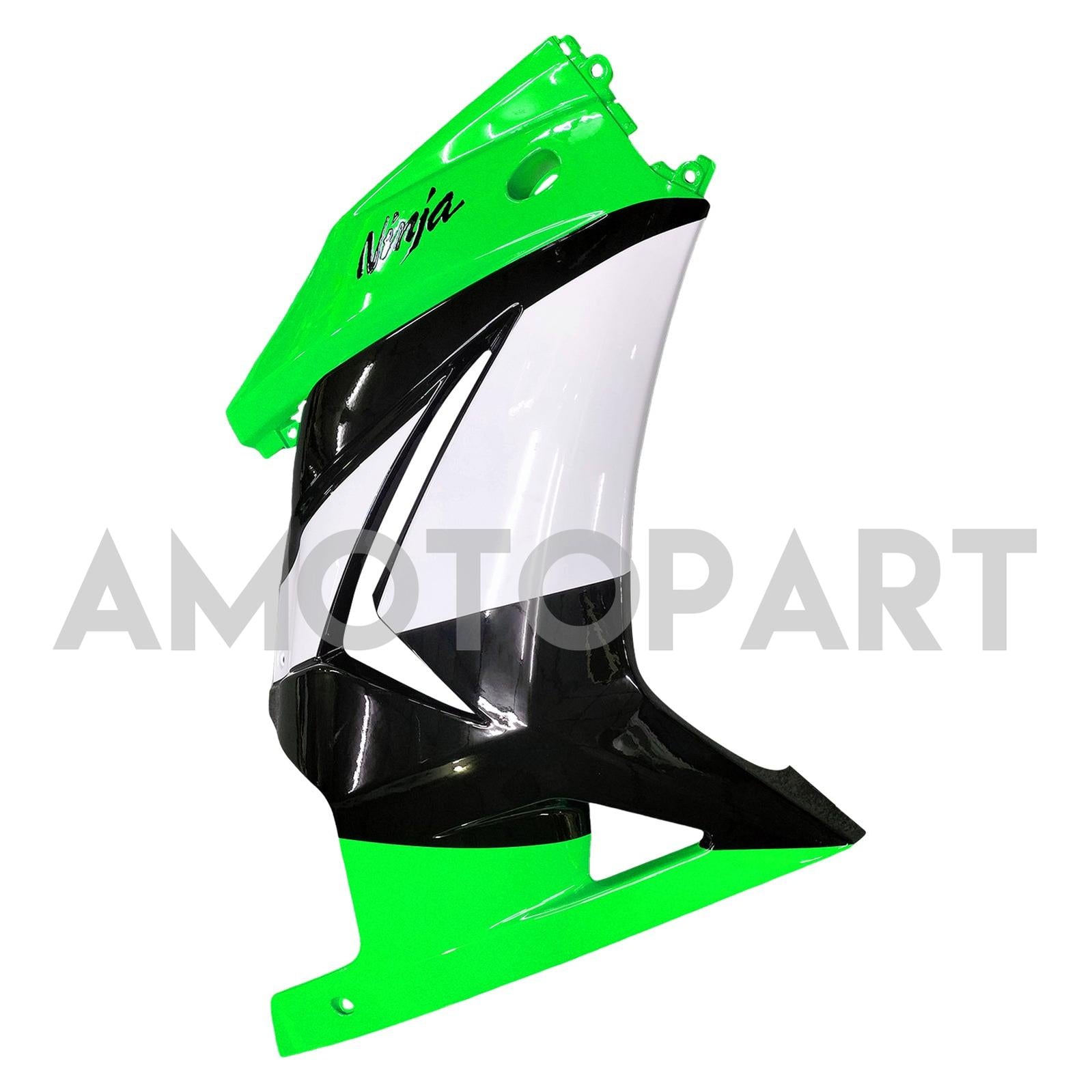 Amotopart 2008-2012 Kawasaki EX250 Ninja250R Green & Black Style3 Fairing Kit