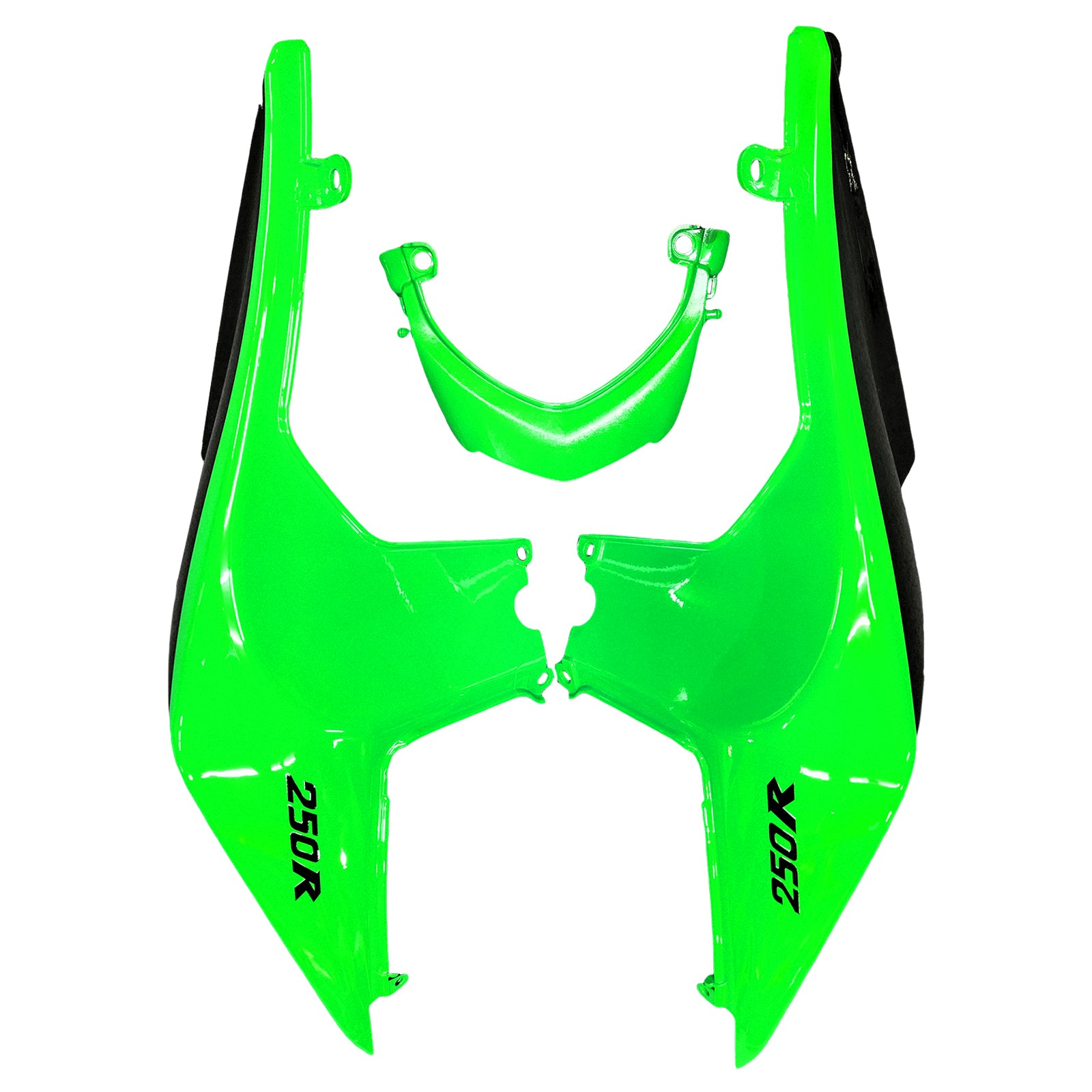 Amotopart 2008-2012 Kawasaki EX250 Ninja250R Green&Black Style3 Fairing Kit