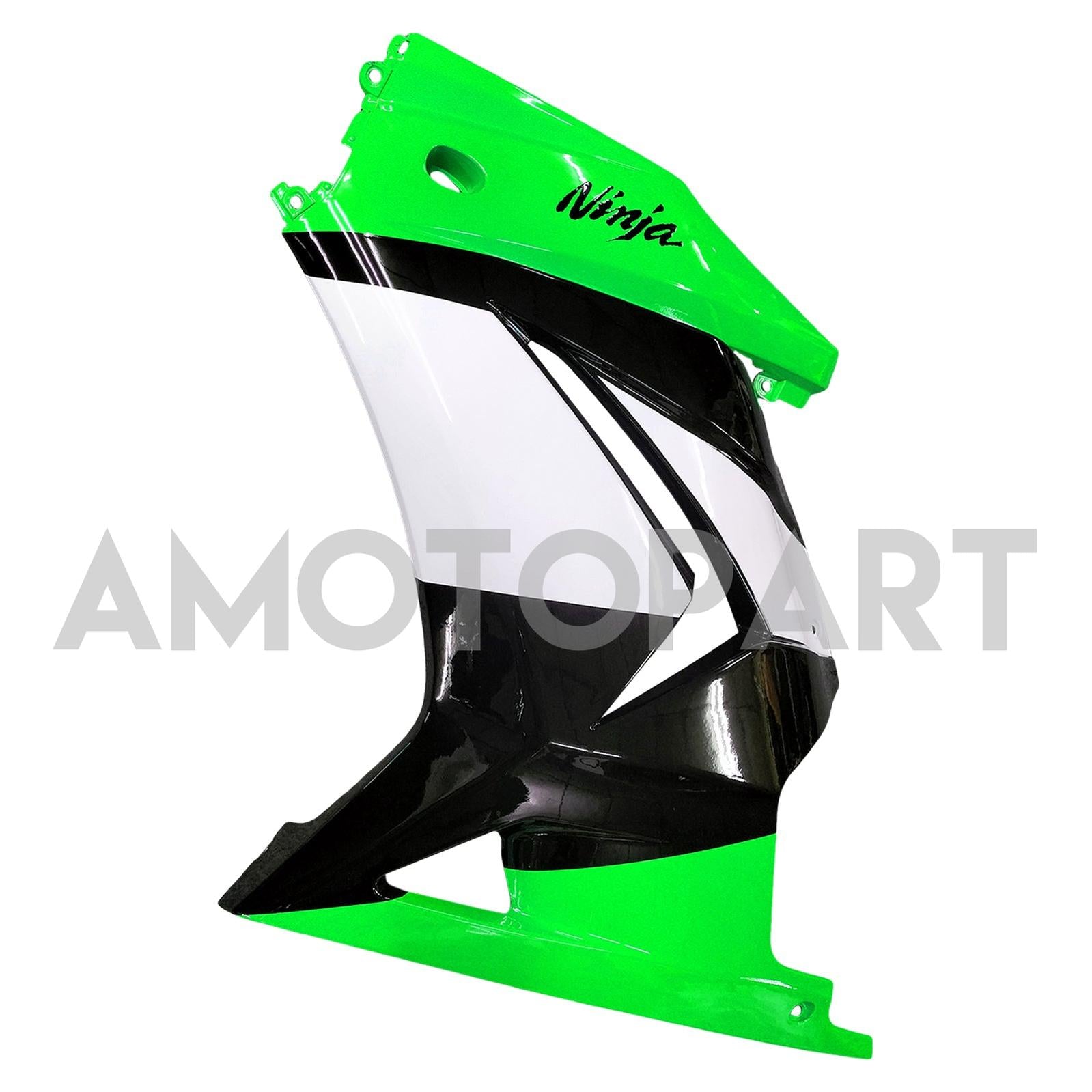 Amotopart 2008-2012 Kawasaki EX250 Ninja250R Green & Black Style3 Fairing Kit