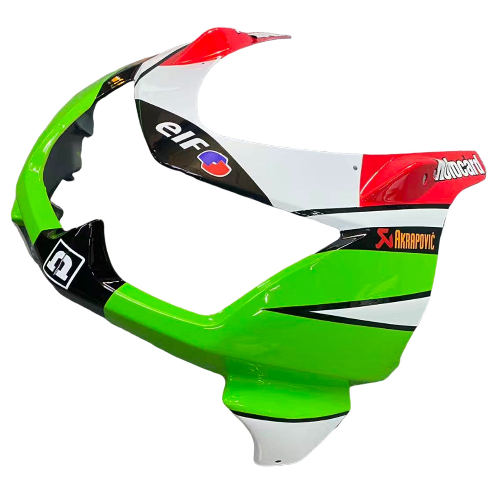 Amotopart 2008-2012 Kawasaki Ex250 Ninja250r Black White Green Fairring Kit