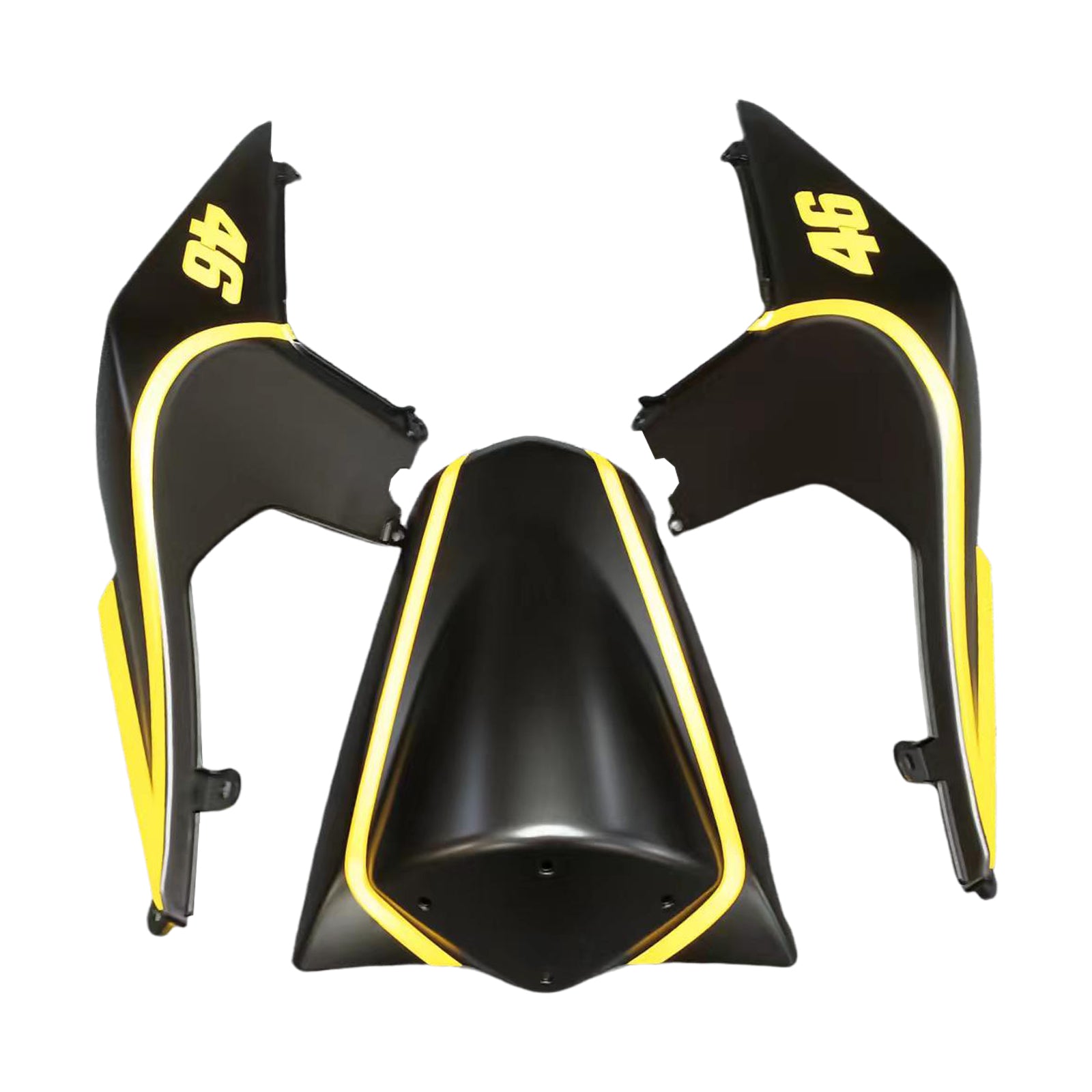 Amotopart 2008-2012 Kawasaki EX250 Ninja250R Black & Yellow Fairing Kit