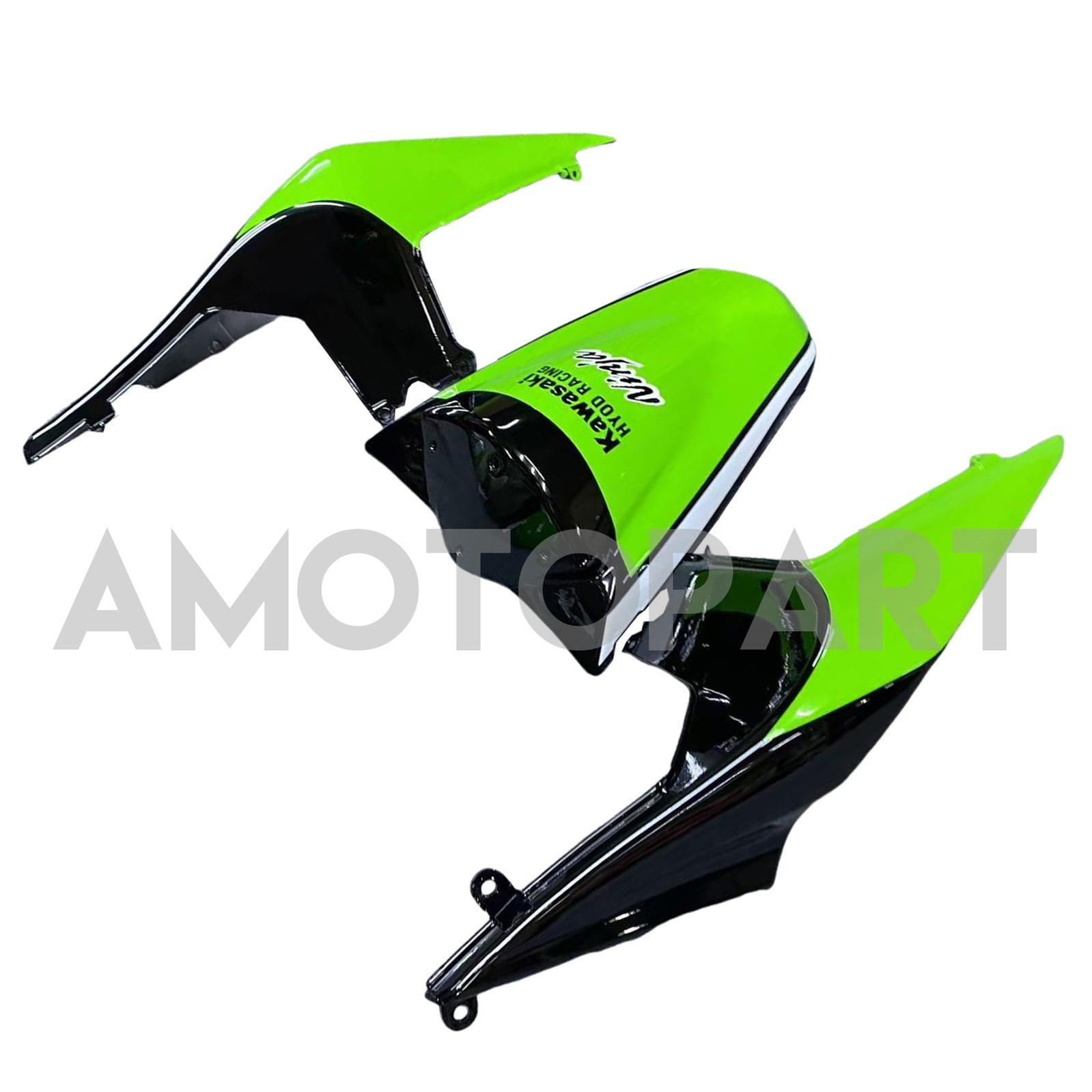 Amotopart 2008-2012 Kawasaki Ex250 Ninja250r Black White Green Fairring Kit