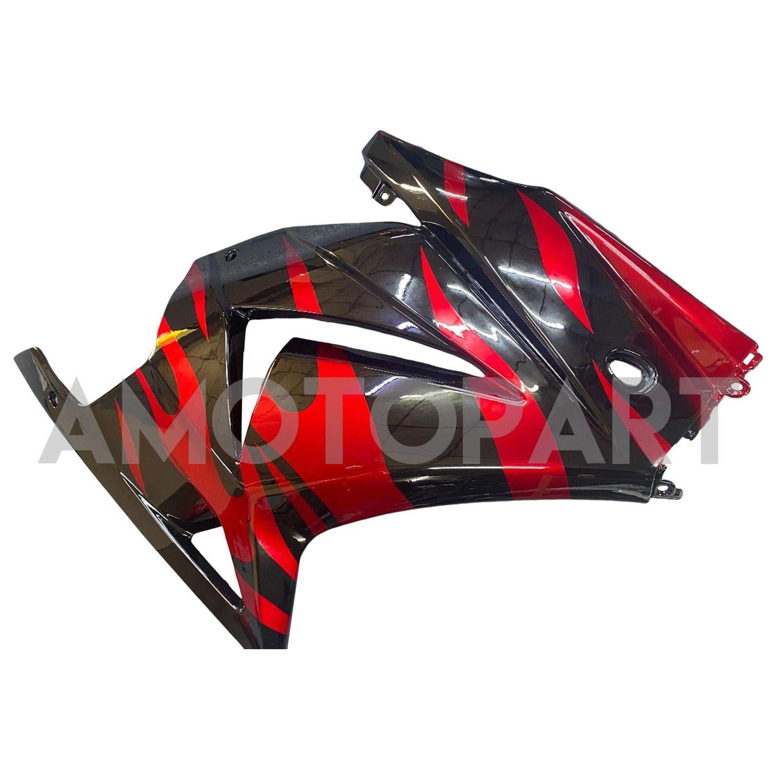 Amotopart 2008-2012 Kawasaki EX250 Ninja250R Black & Red Fairing Kit